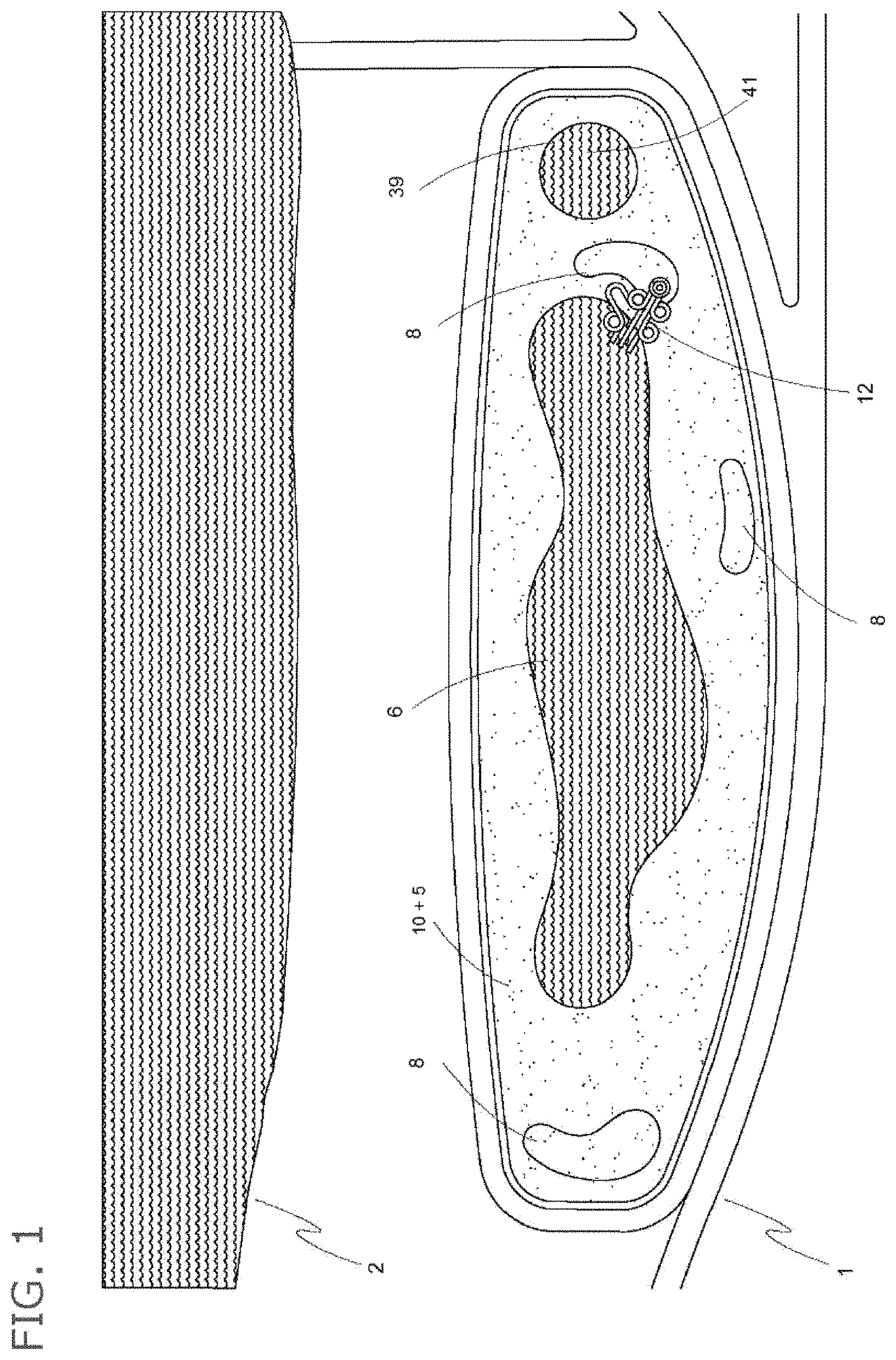 Patent US11773552 Figure 1 – Process of implementation of artificial beach of running water for recreation