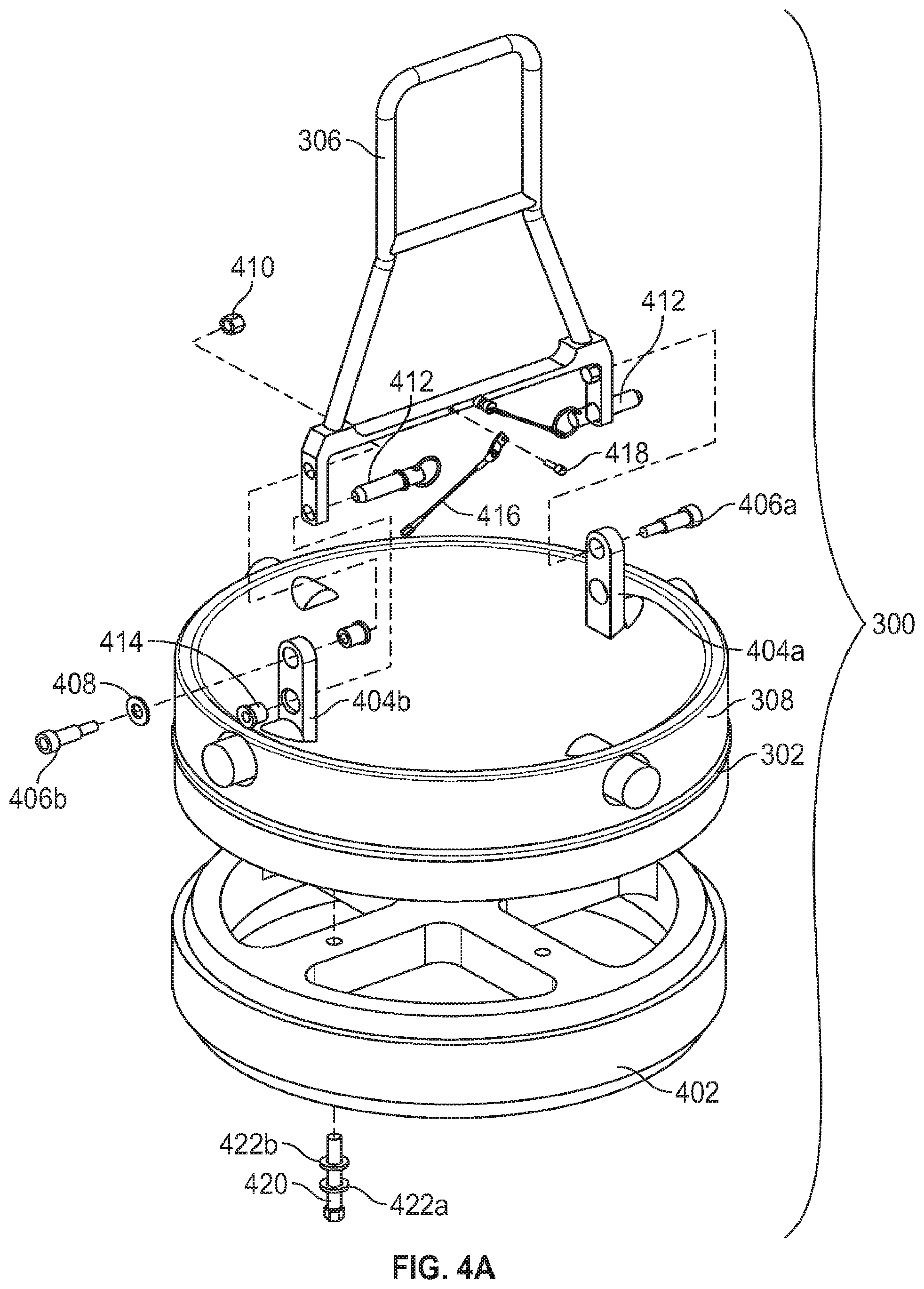 Patent US11773557 Figure 4 – Suction pile equipment