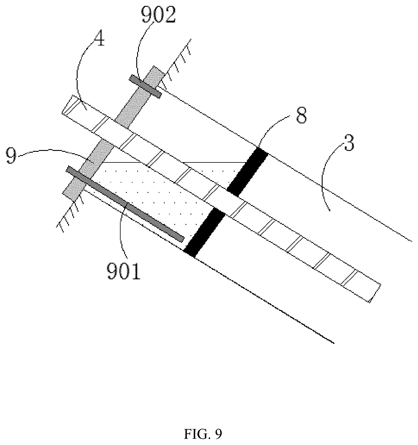 Patent US11773558 Figure 9 – Rapid construction device and method for prestressed basalt fiber anchor rod