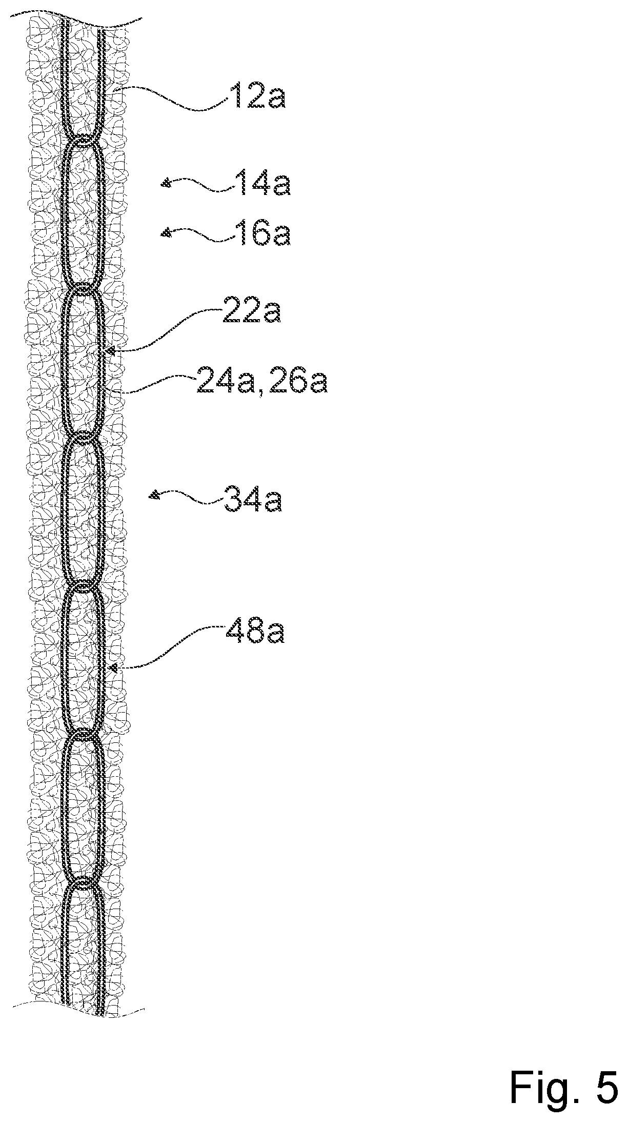 Patent US11773559 Figure 5 – Protective device, slope securing means as well as use of and method for producing the protective device