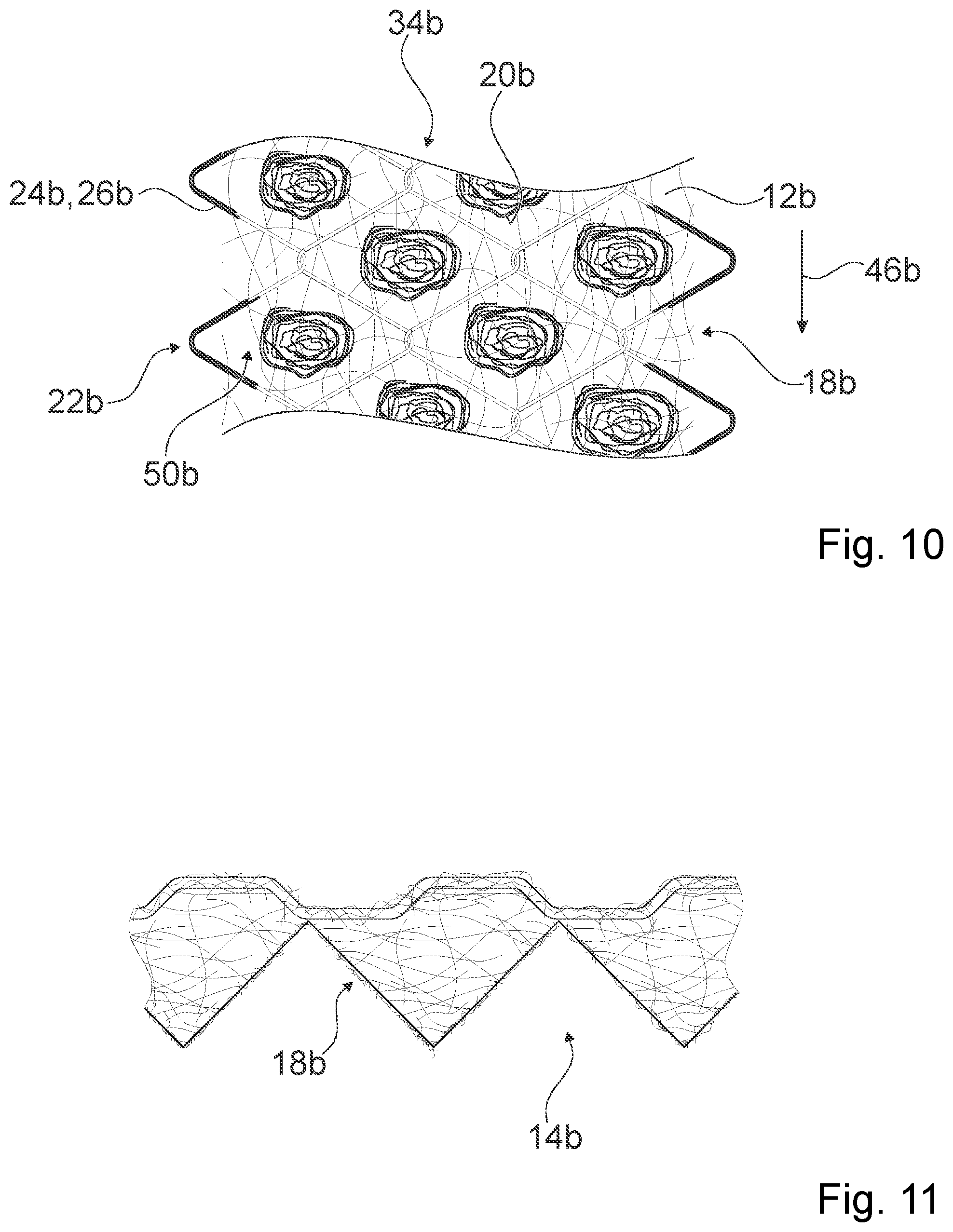 Patent US11773559 Figure 9 – Protective device, slope securing means as well as use of and method for producing the protective device