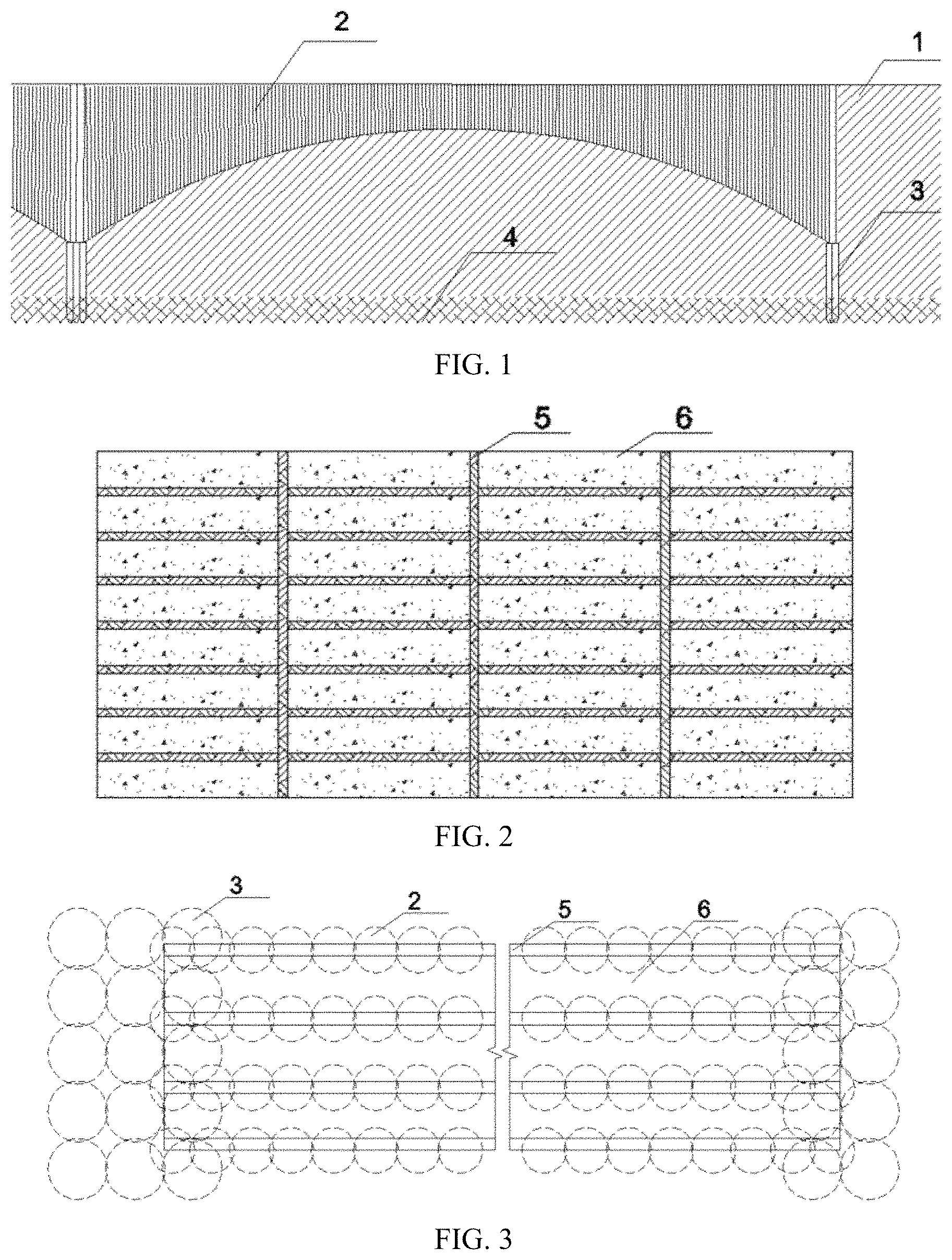Patent US11773560 Figure 1 – Poor foundation reinforcement system and reinforcement method based on underground concealed arch structures