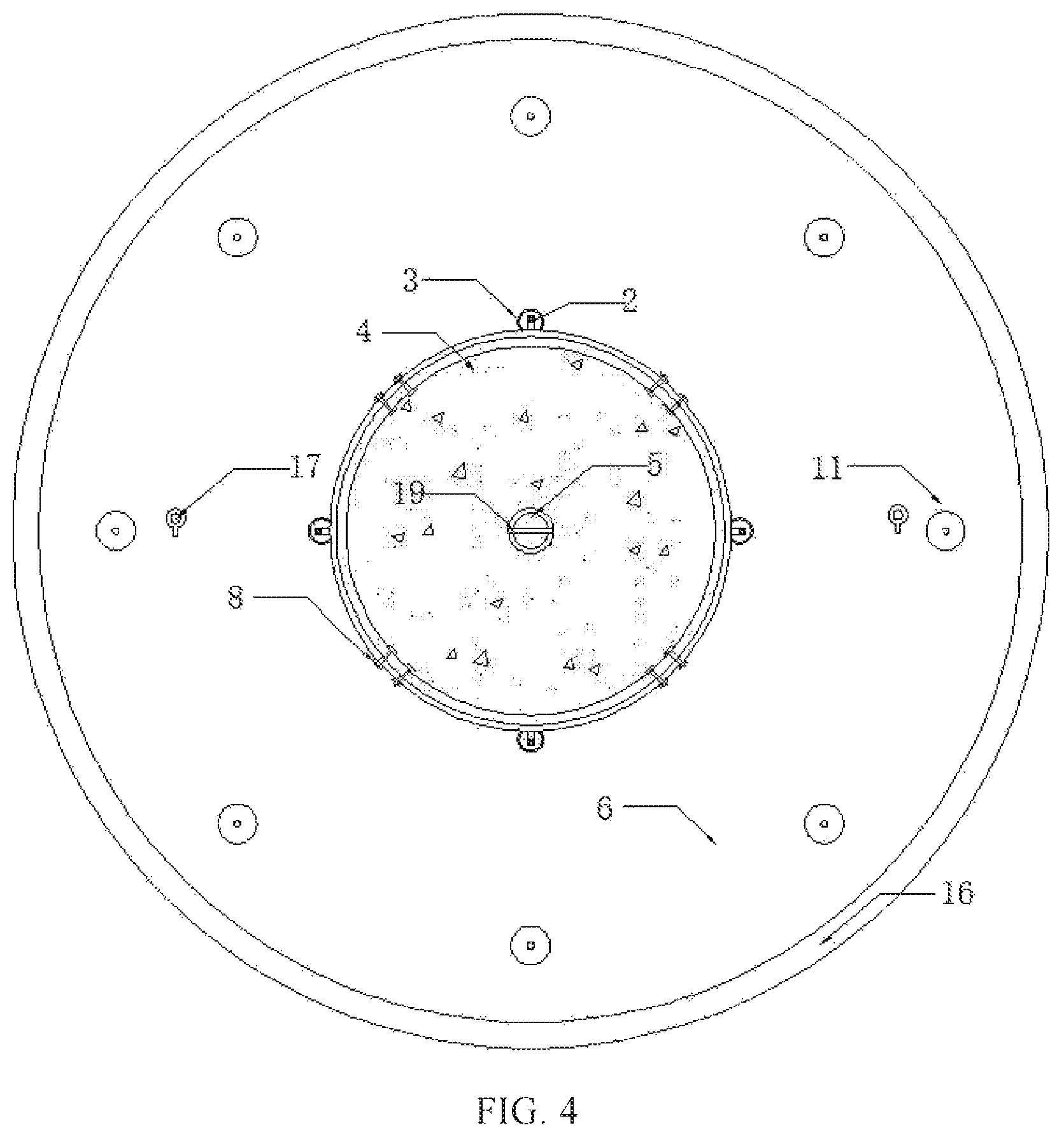Patent US11773561 Figure 4 – Combined suction anchor reinforced by grouting spiral anchor