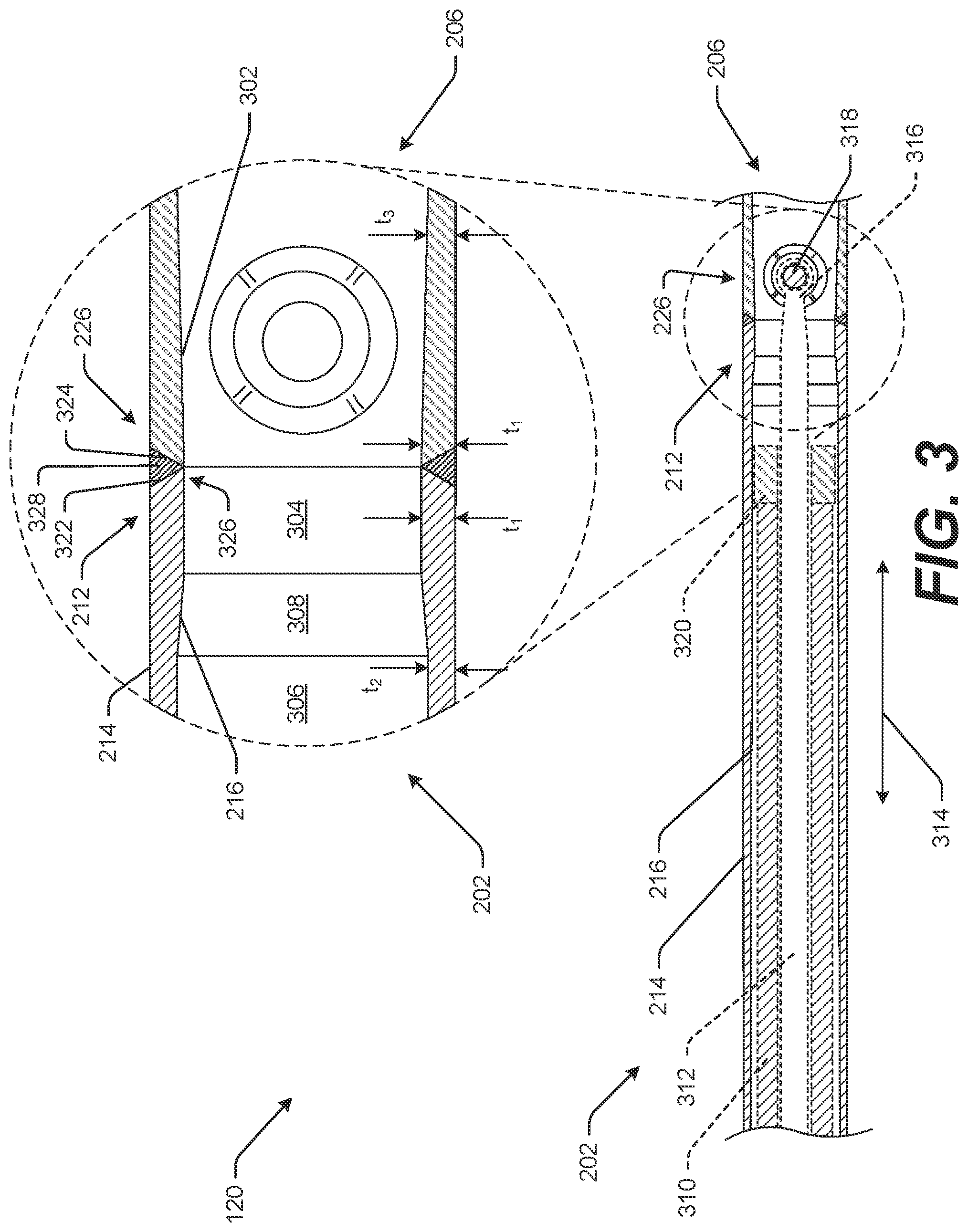 Patent US11773563 Figure 3 – Dipper handle