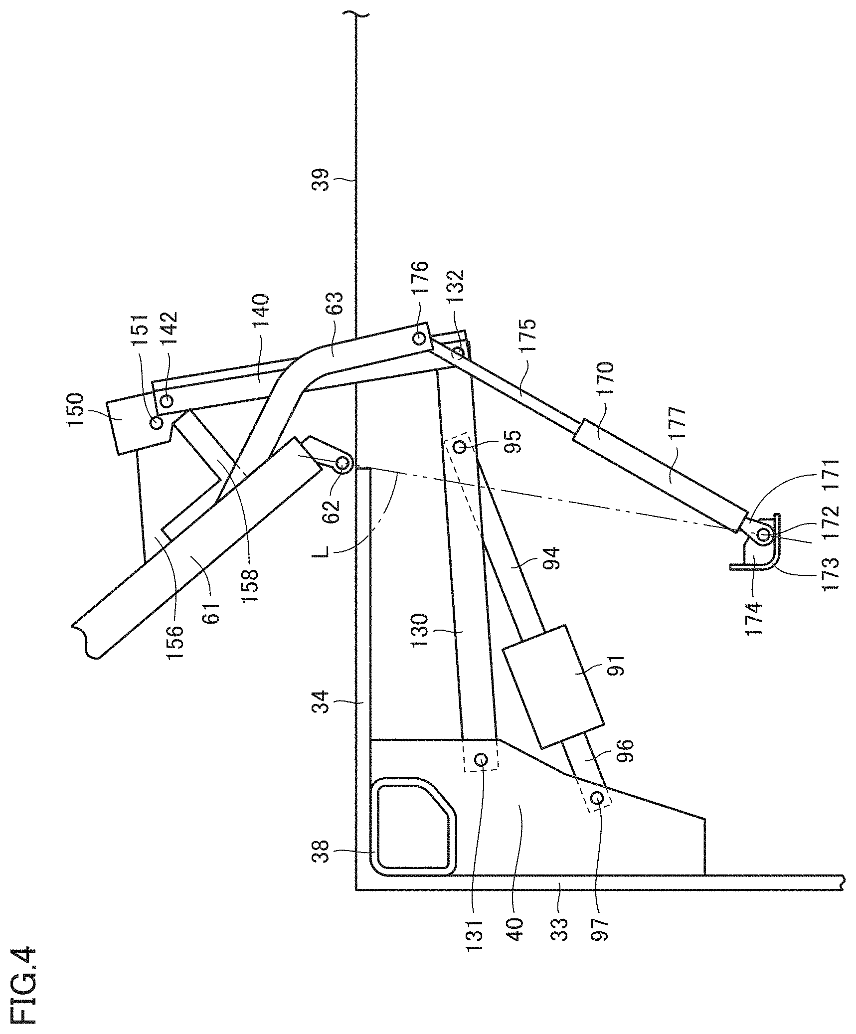 Patent US11773566 Figure 4 – Cab for work machine and work machine