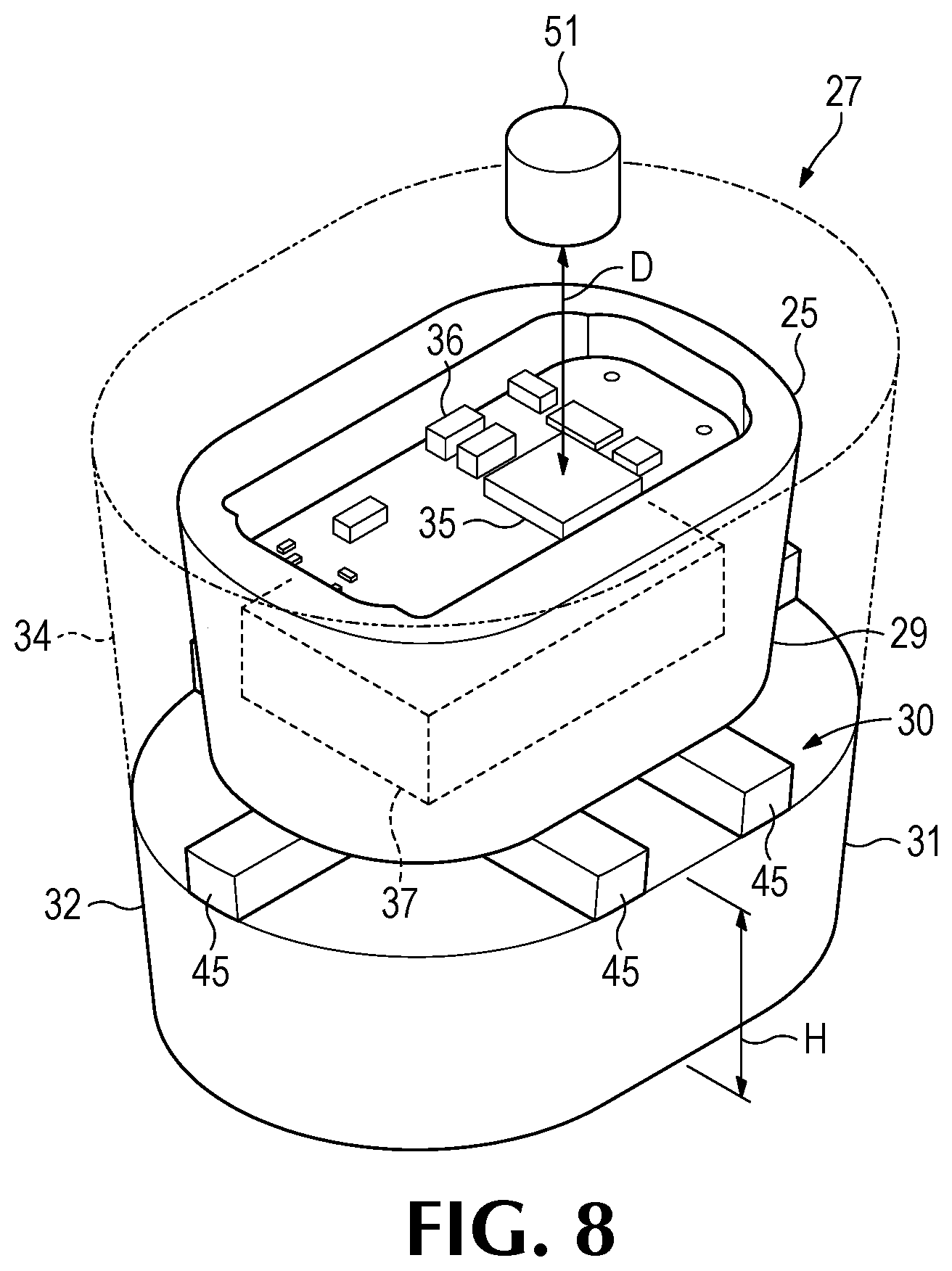 Patent US11773570 Figure 8 – Monitoring ground engaging products for earth working equipment