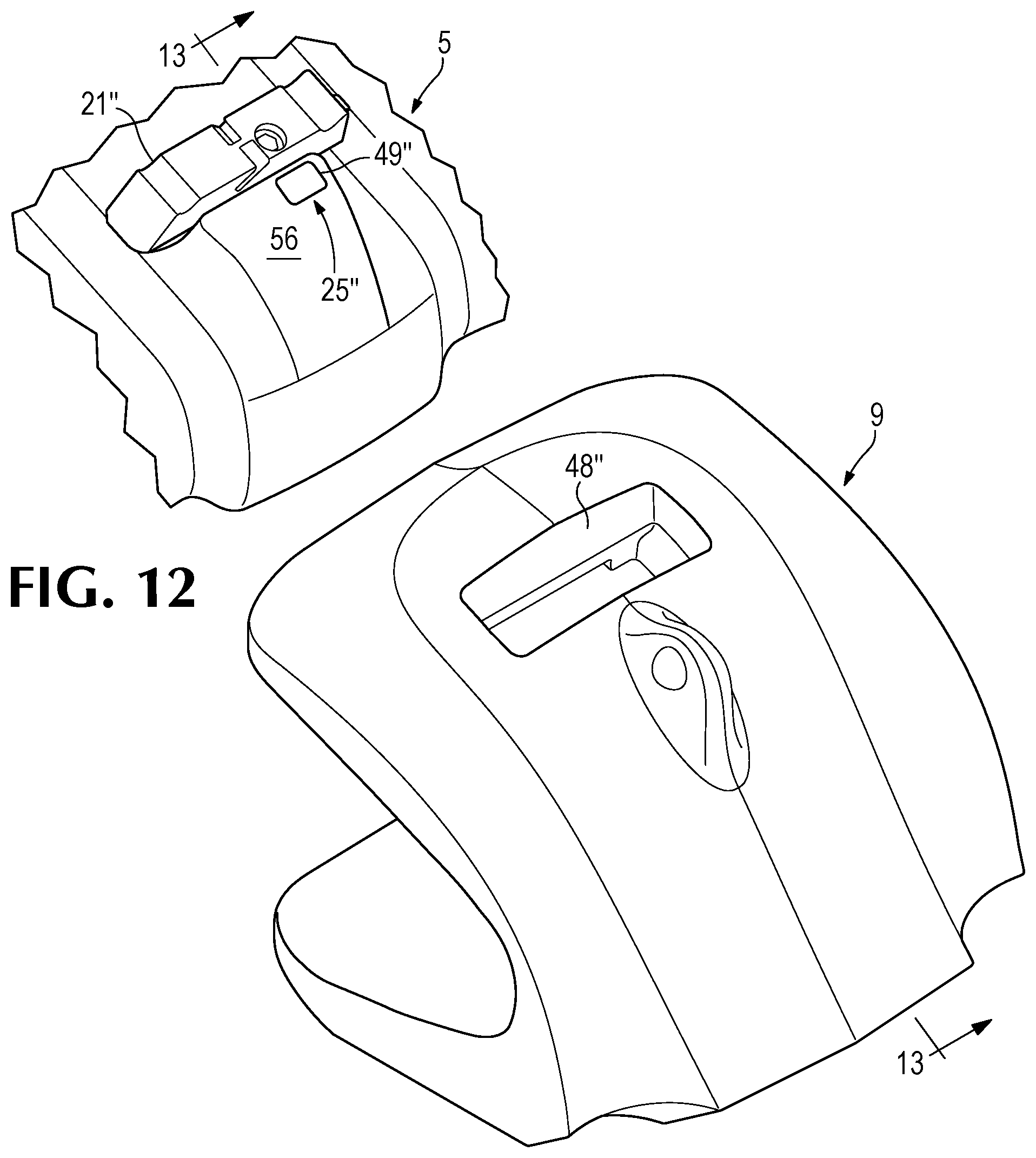 Patent US11773570 Figure 12 – Monitoring ground engaging products for earth working equipment
