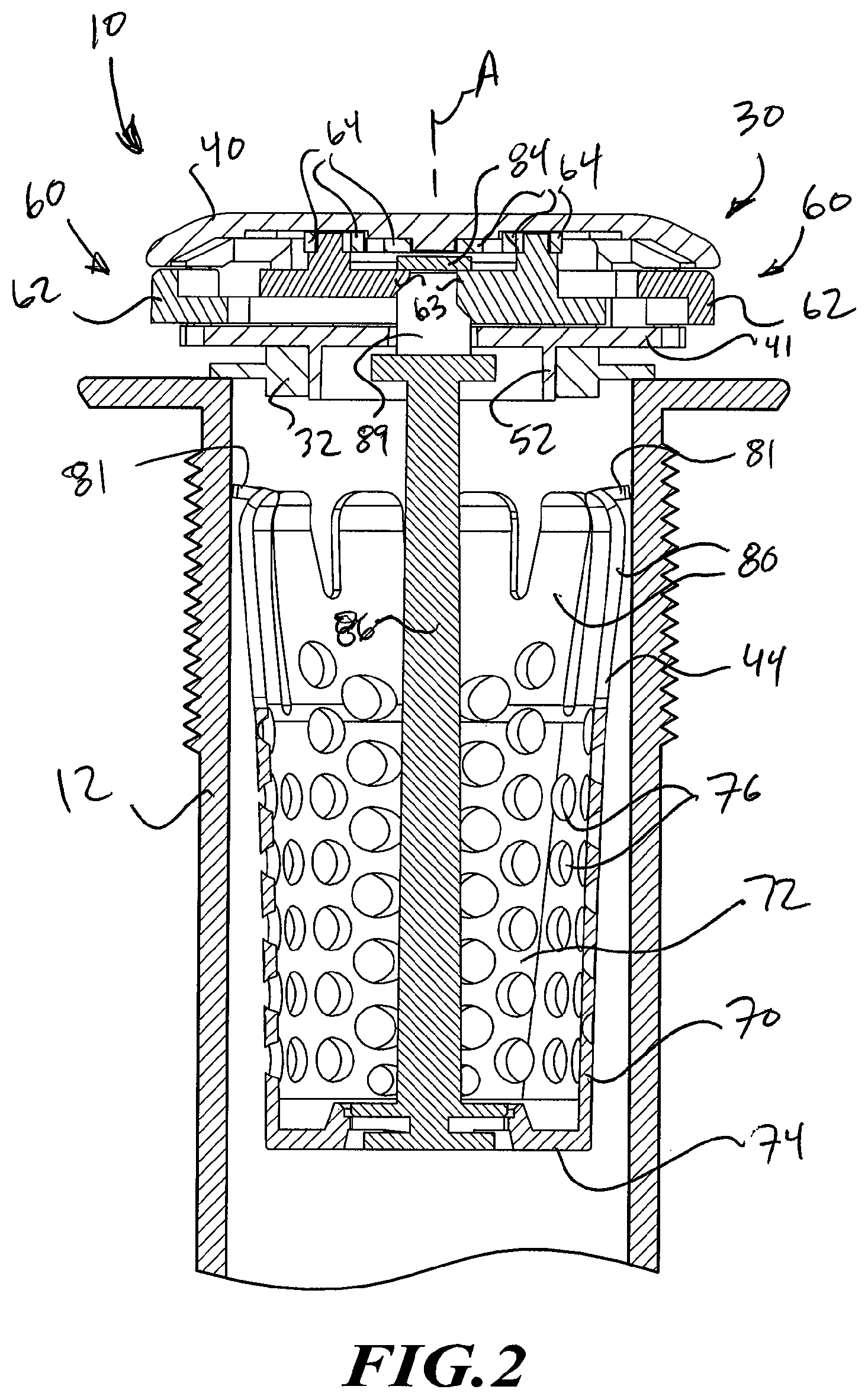 Patent US11773574 Figure 2 – Drain strainer