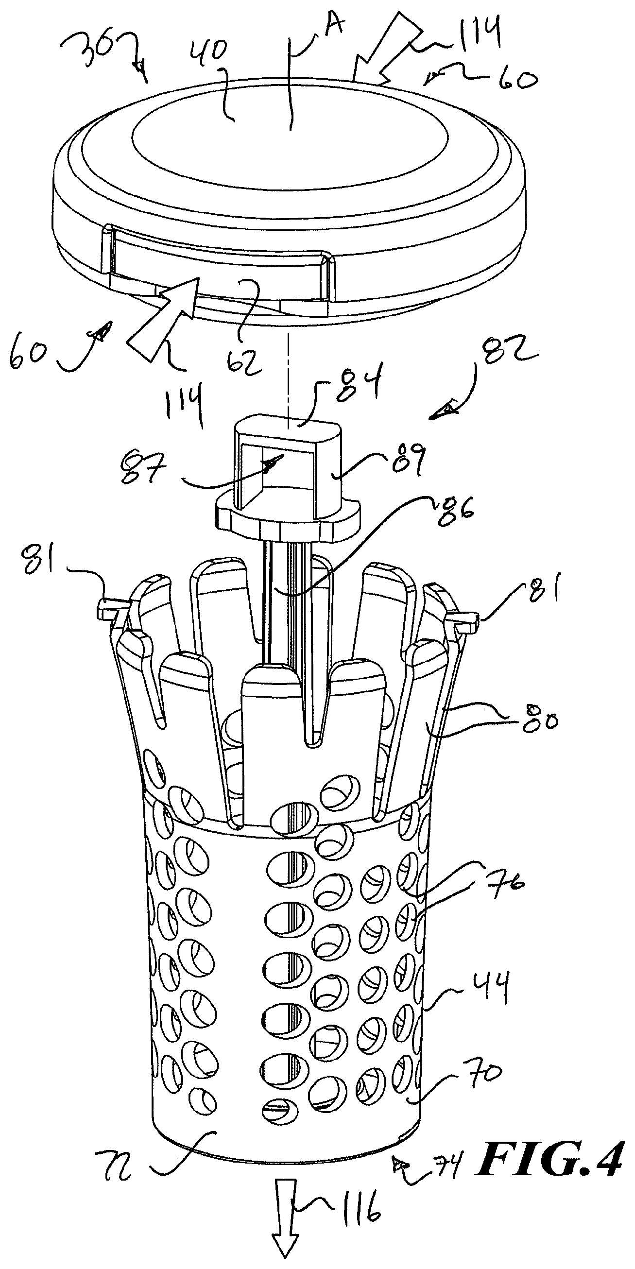 Patent US11773574 Figure 4 – Drain strainer