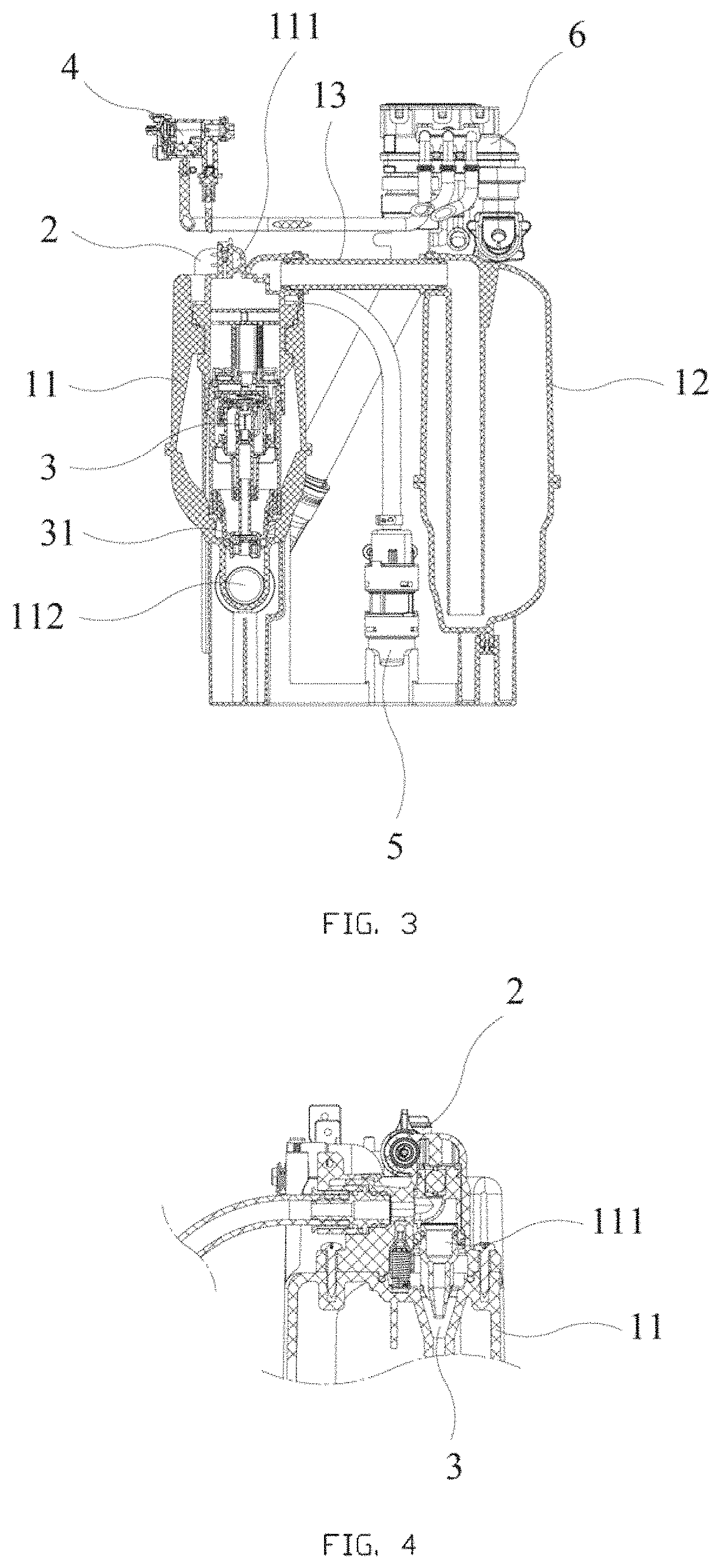 Patent US11773576 Figure 2 – Pressure flushing system and toilet