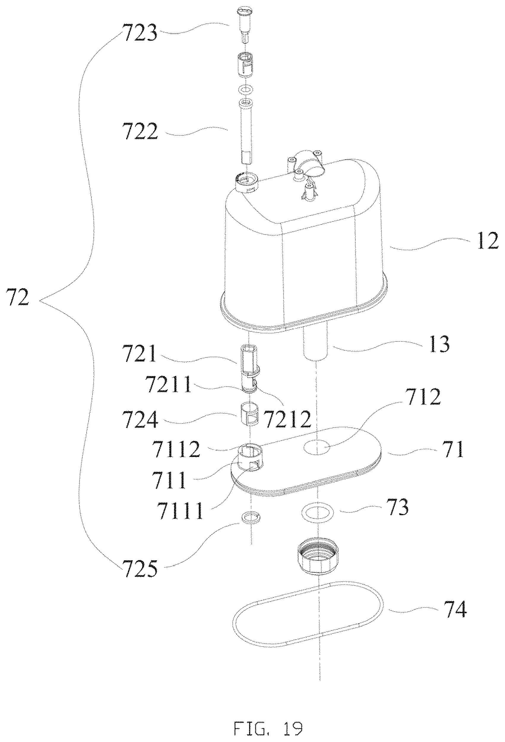 Patent US11773576 Figure 12 – Pressure flushing system and toilet