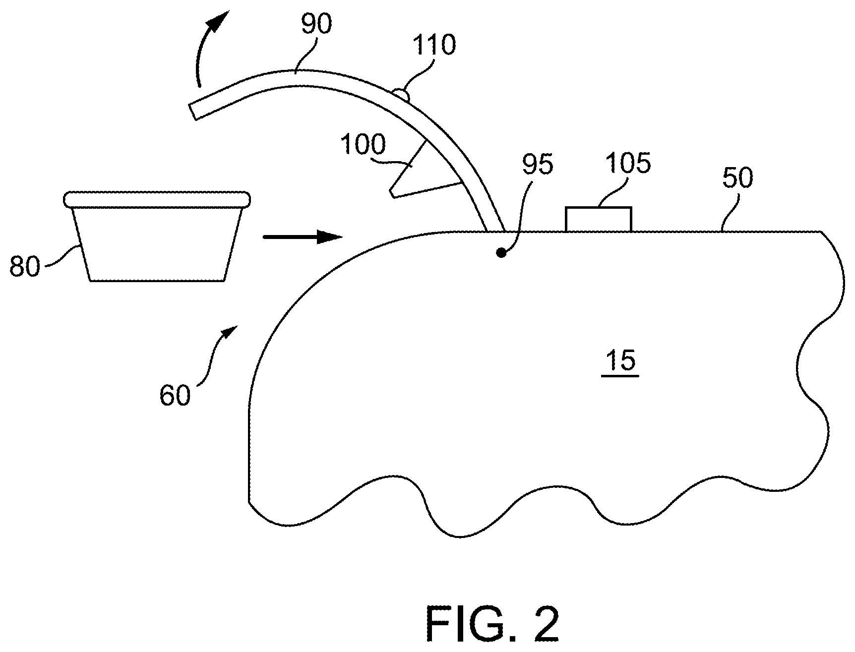 Patent US11773579 Figure 2 – Washing toilet seat