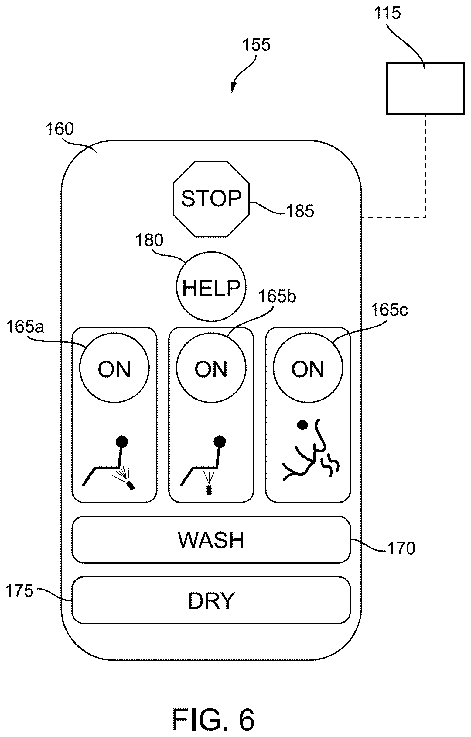 Patent US11773579 Figure 6 – Washing toilet seat
