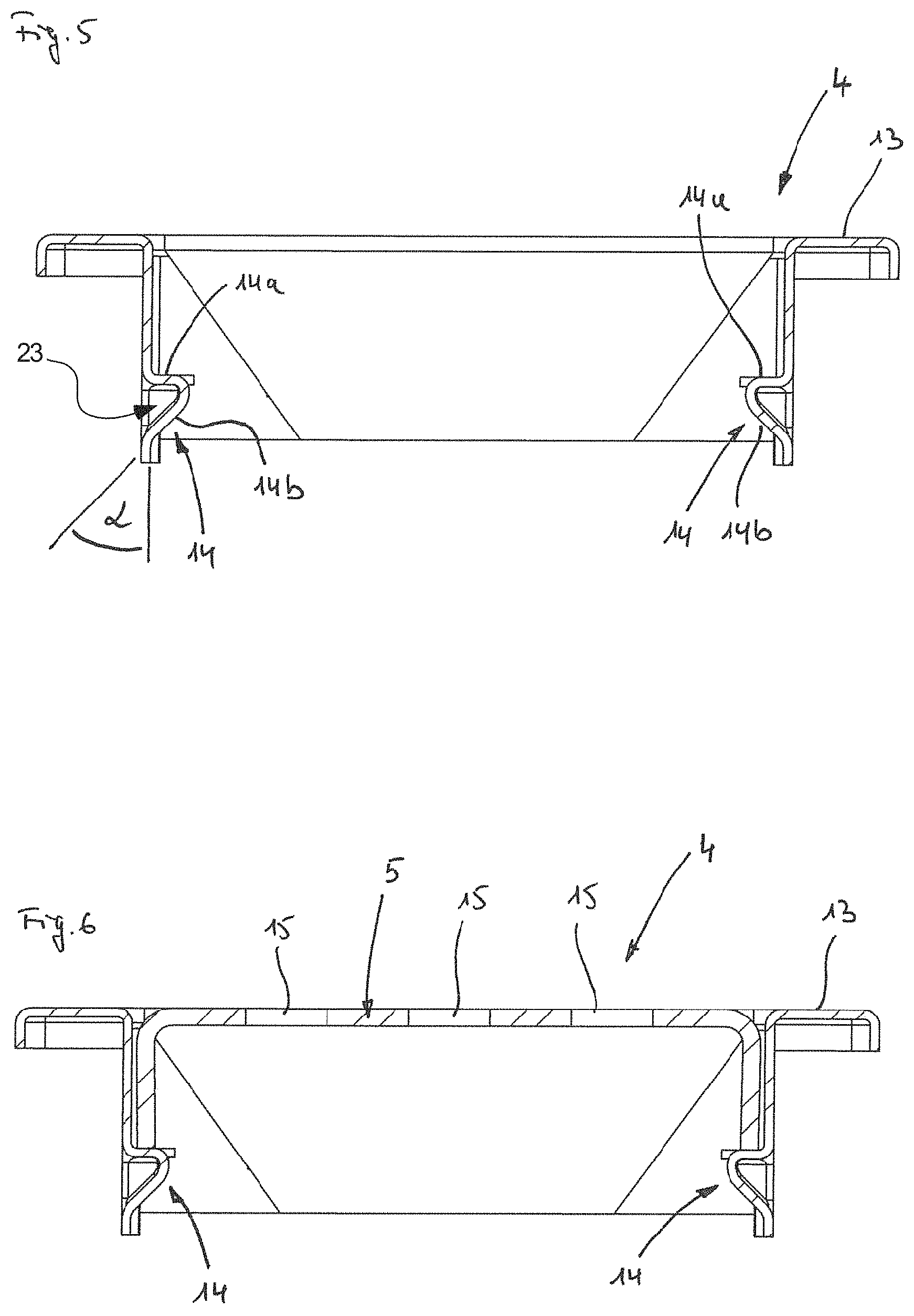 Patent US11773580 Figure 4 – Frame for a floor drain