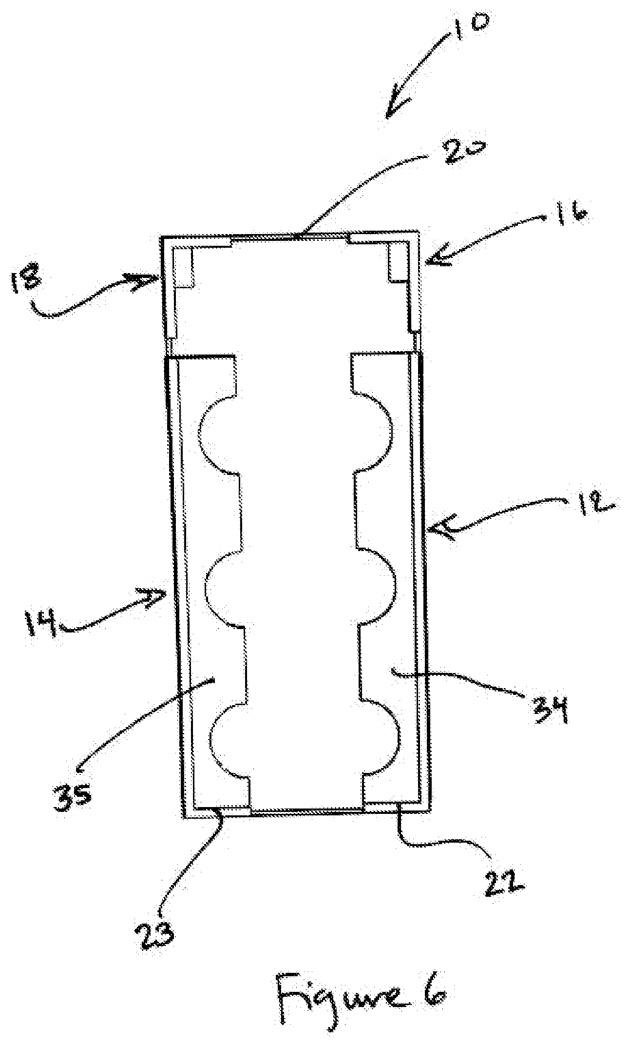 Patent US11773582 Figure 6 – Expandable hanger for beam