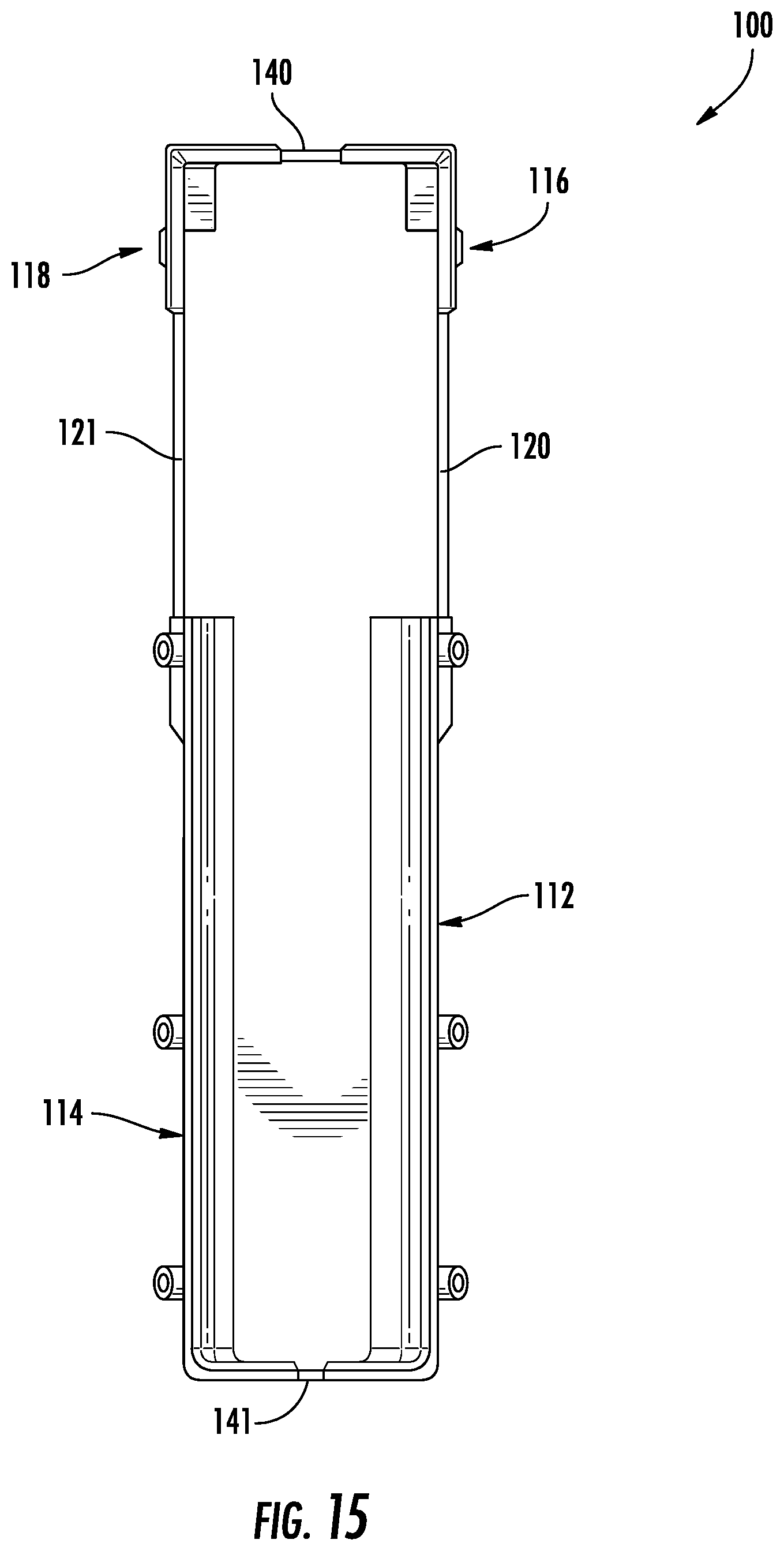Patent US11773582 Figure 15 – Expandable hanger for beam