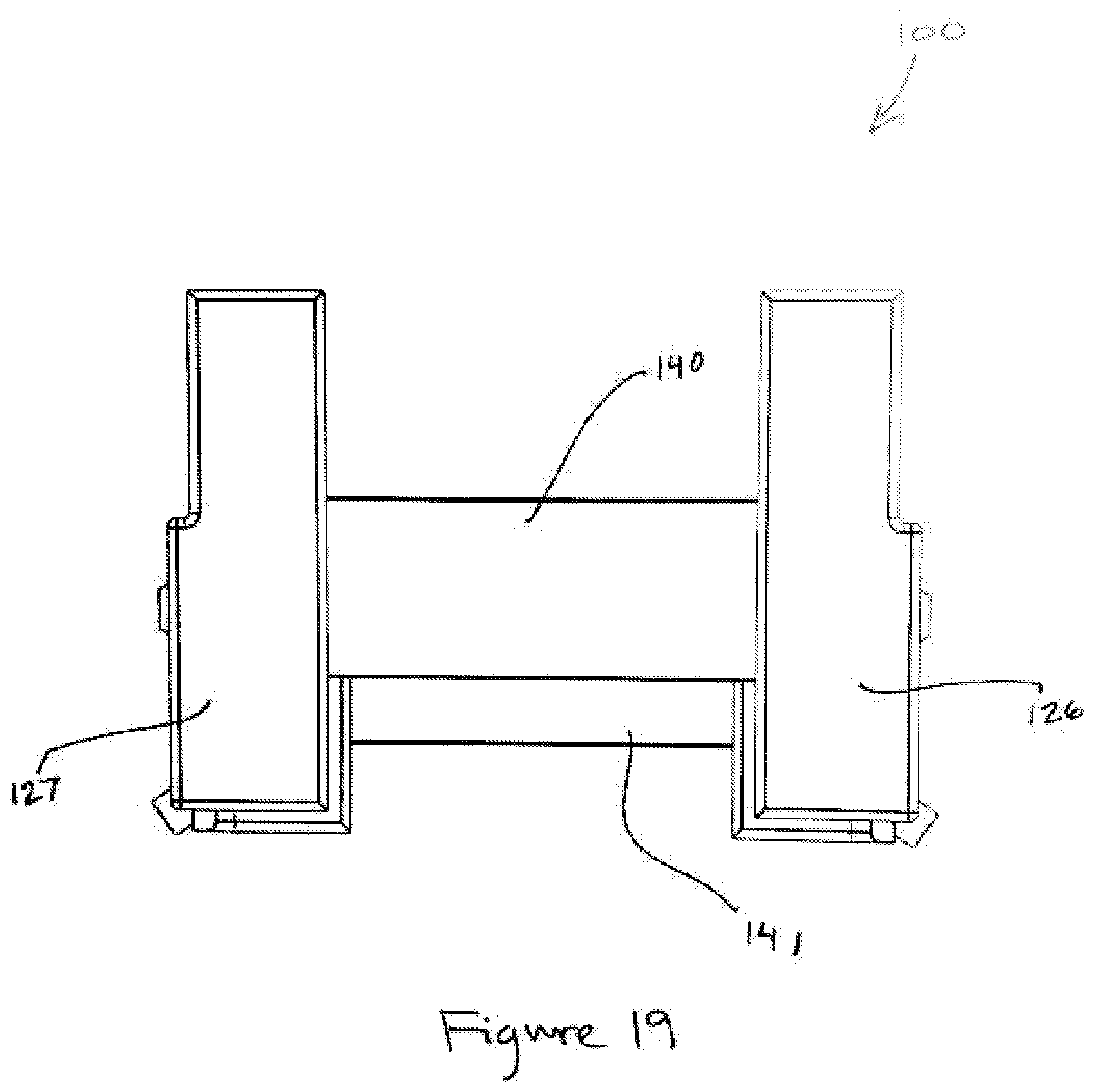 Patent US11773582 Figure 19 – Expandable hanger for beam