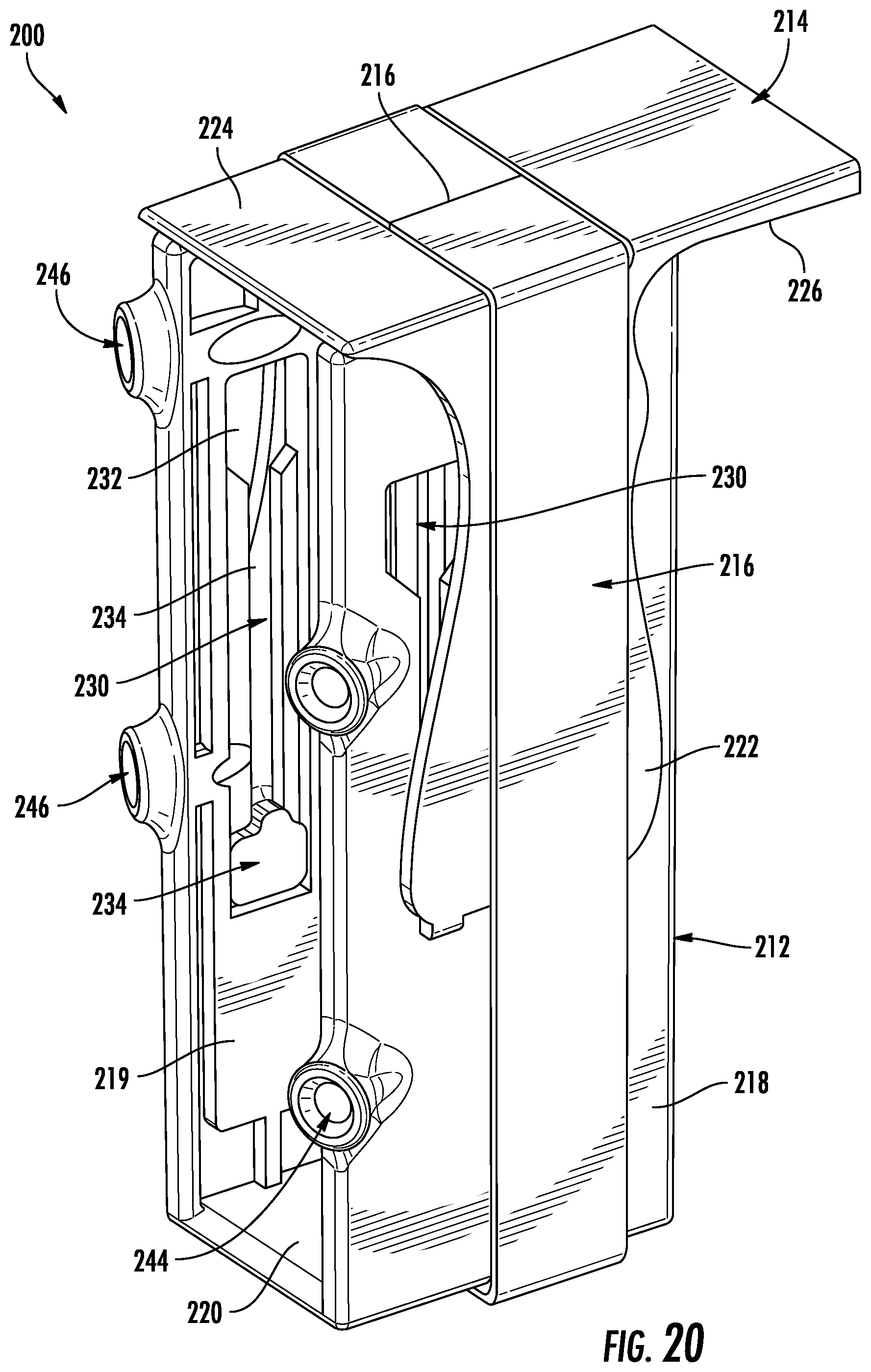 Patent US11773582 Figure 20 – Expandable hanger for beam