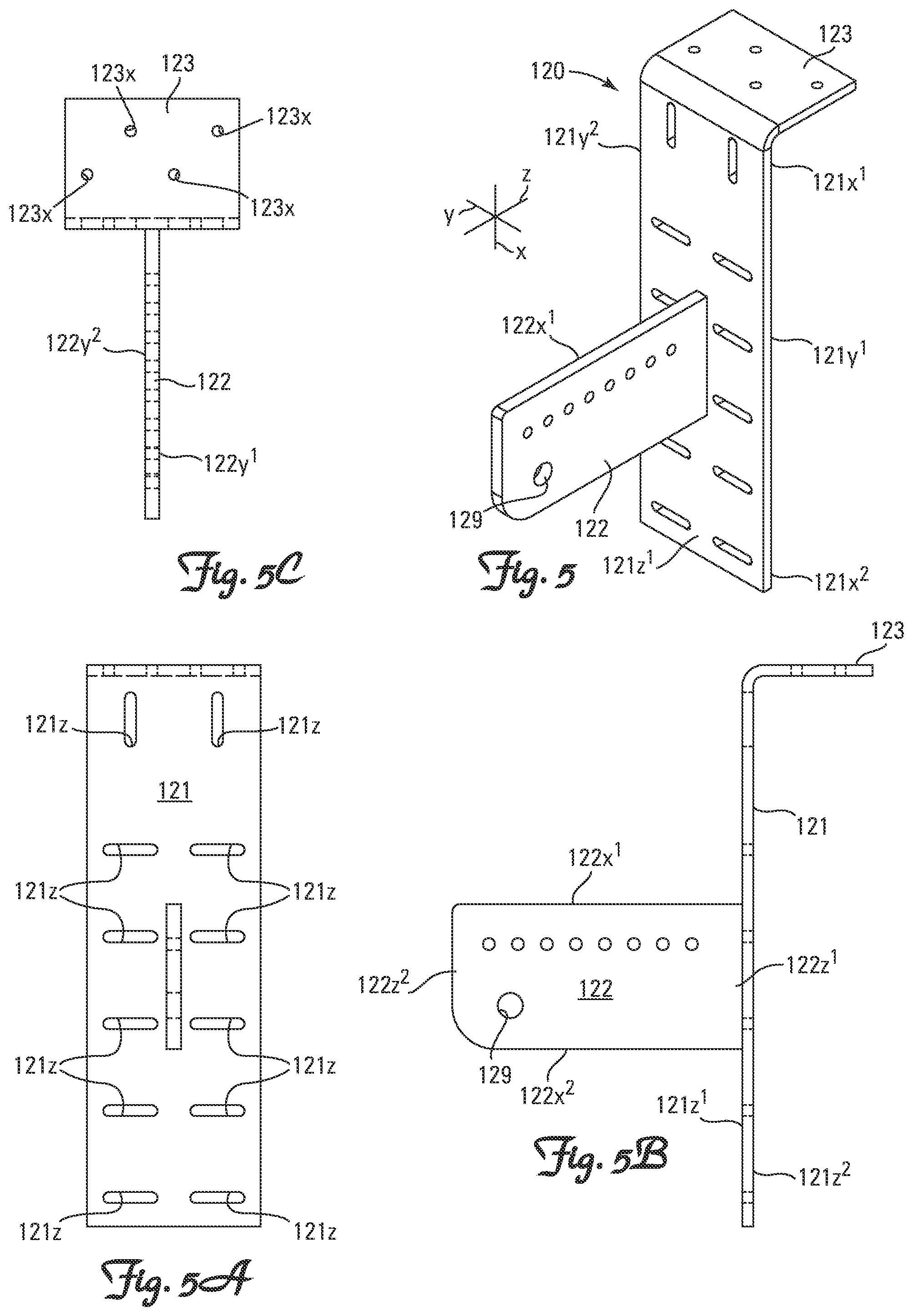 Patent US11773584 Figure 3 – Universal seat plate mounting brackets