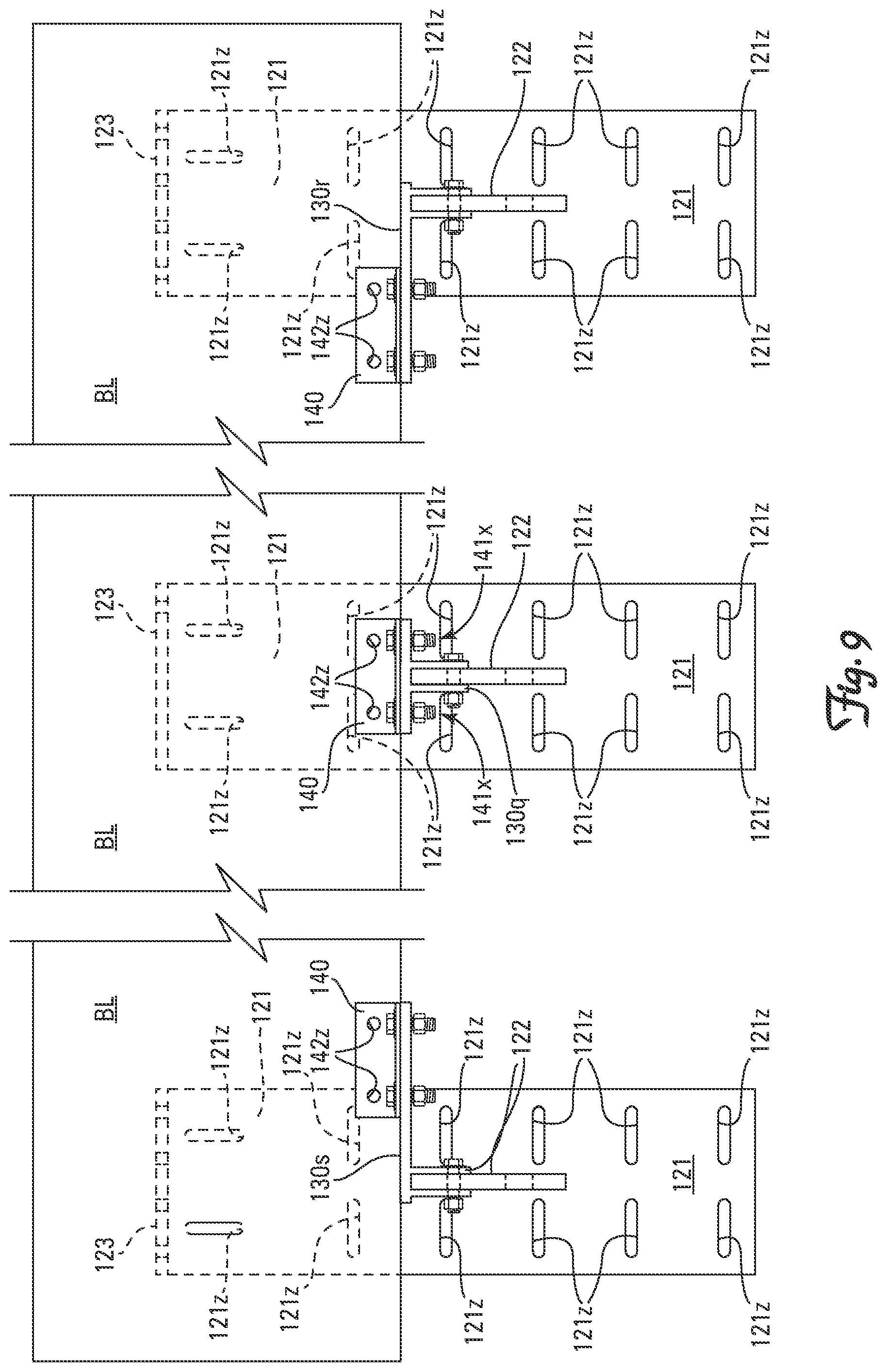 Patent US11773584 Figure 7 – Universal seat plate mounting brackets