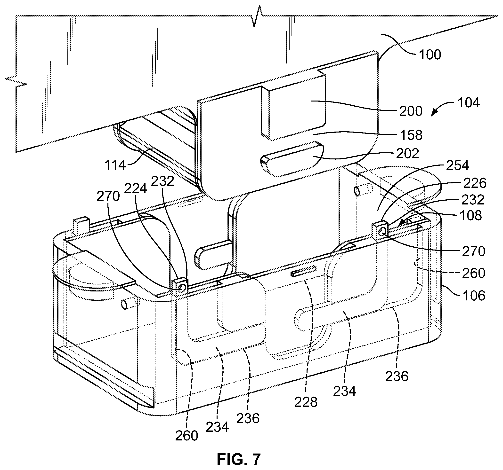 Patent US11773585 Figure 7 – Systems and methods for coupling composite panels