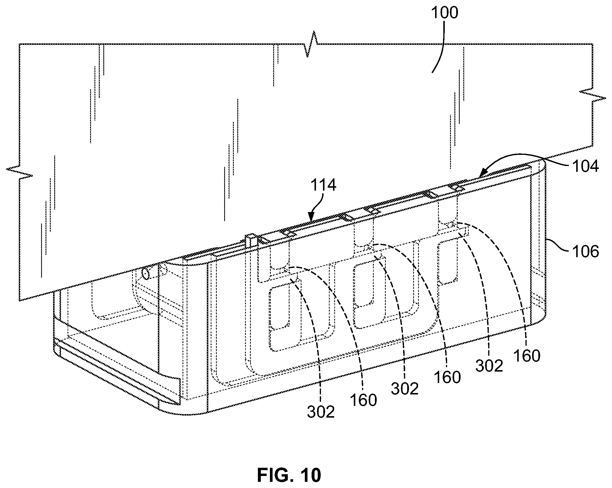 Patent US11773585 Figure 10 – Systems and methods for coupling composite panels