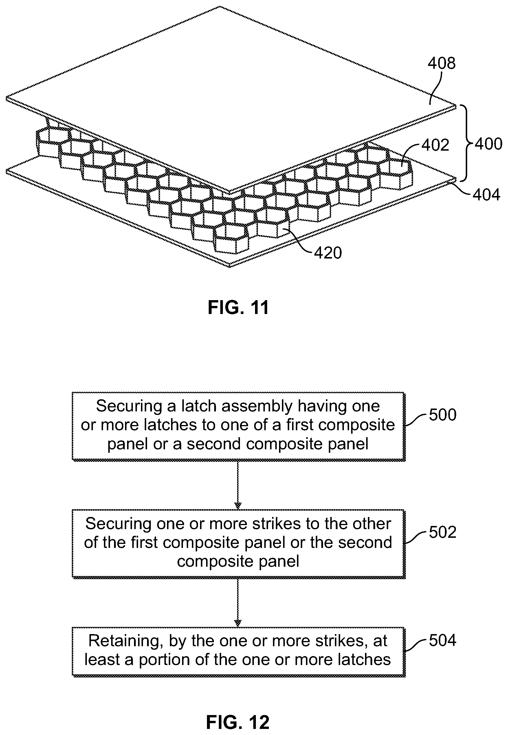 Patent US11773585 Figure 11 – Systems and methods for coupling composite panels