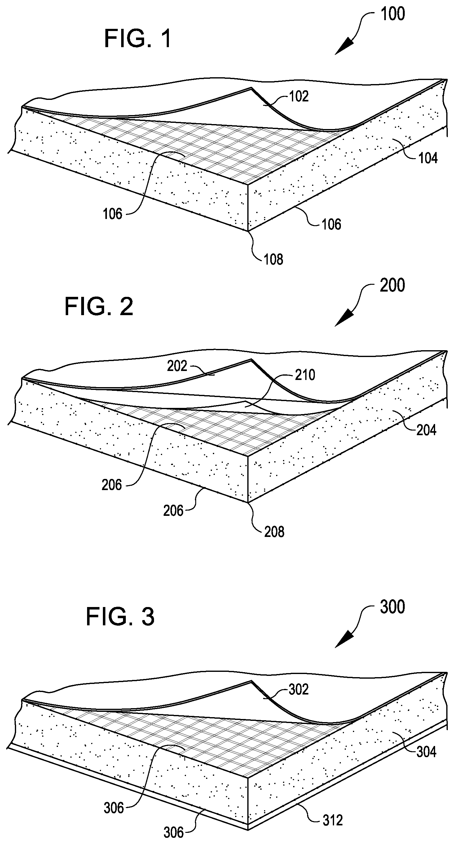 Patent US11773586 Figure 1 – Non-wicking underlayment board