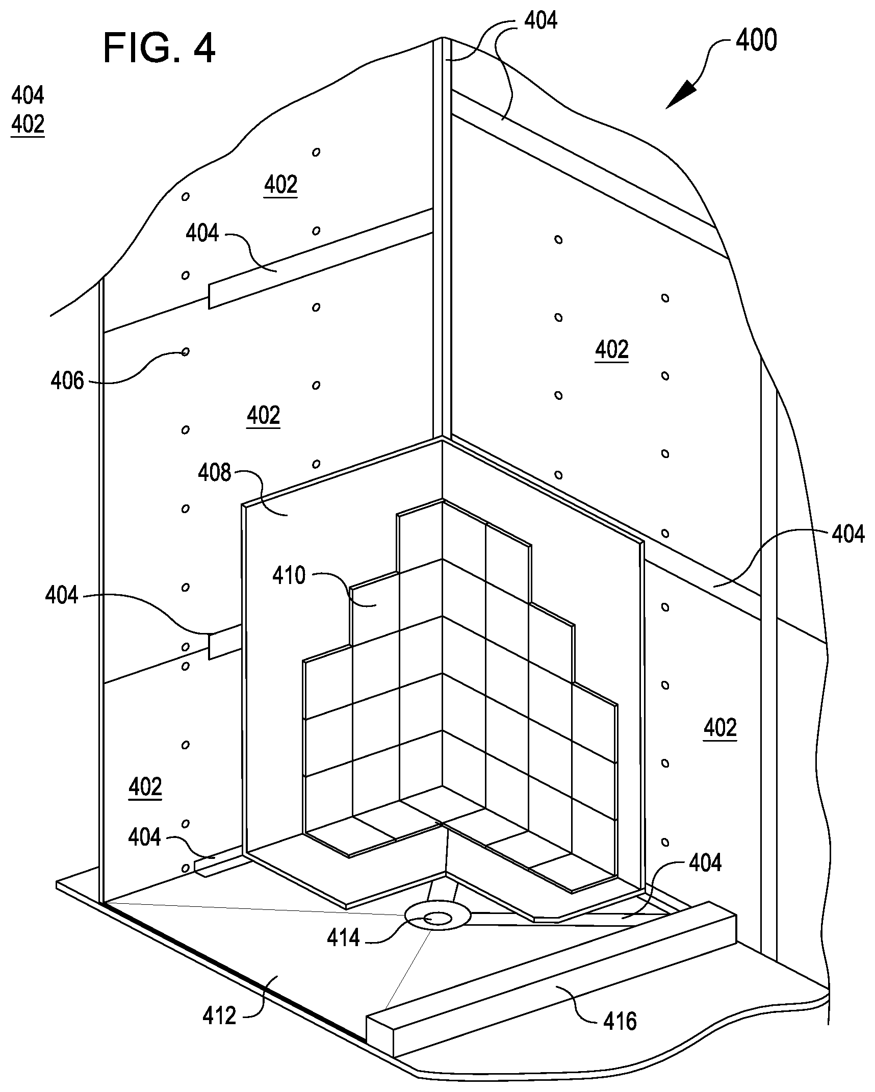 Patent US11773586 Figure 2 – Non-wicking underlayment board
