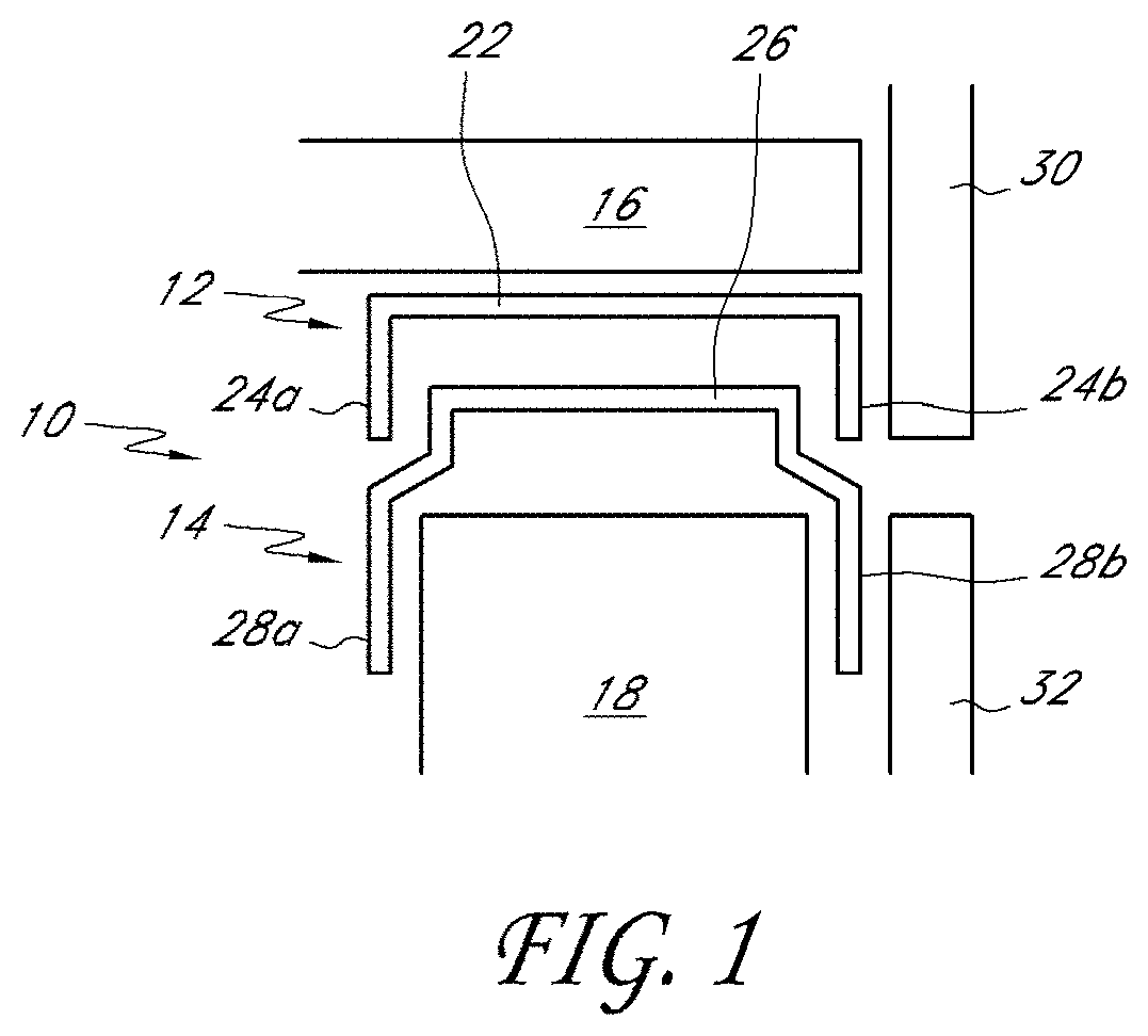 Patent US11773587 — Two-piece track system — Figure 1