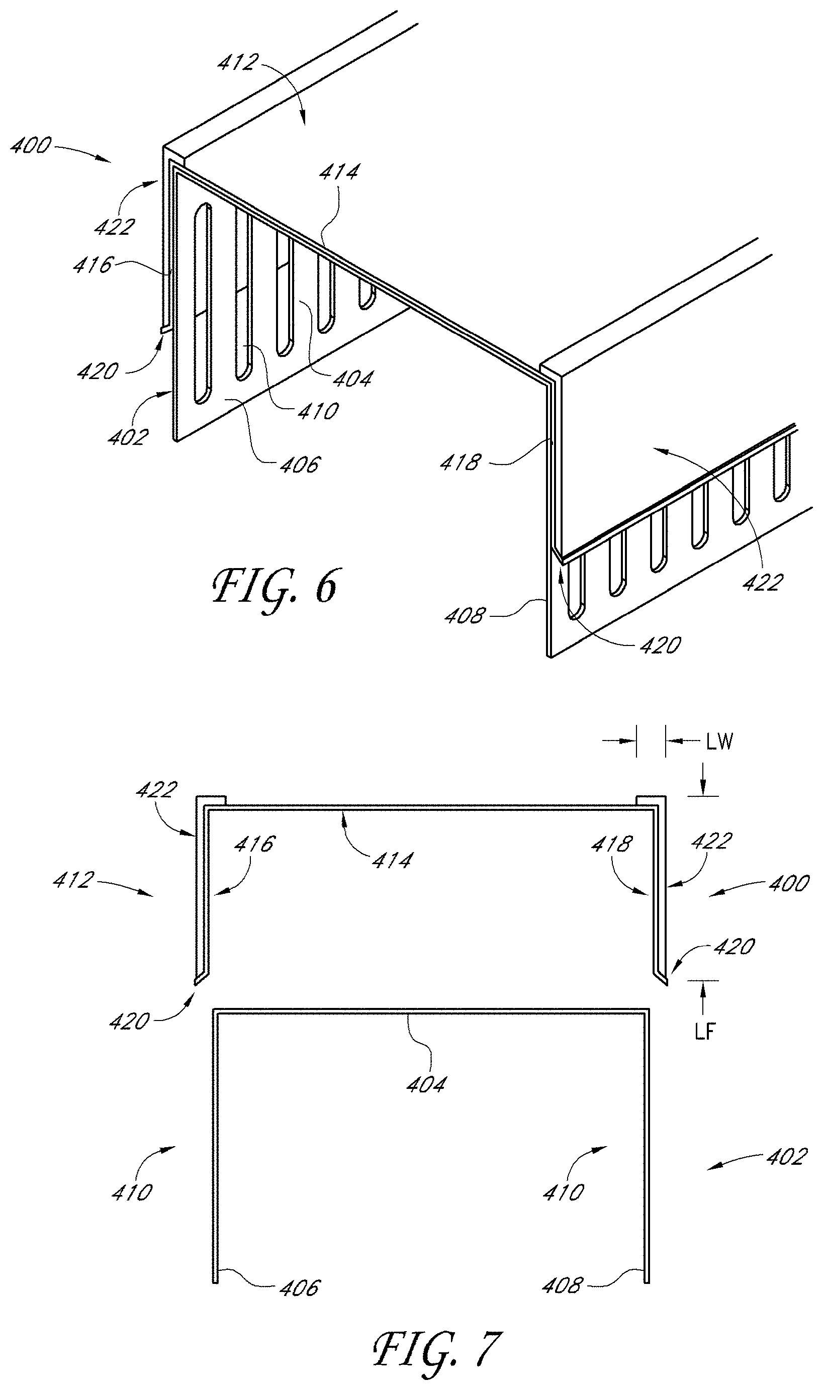 Patent US11773587 Figure 6 – Two-piece track system