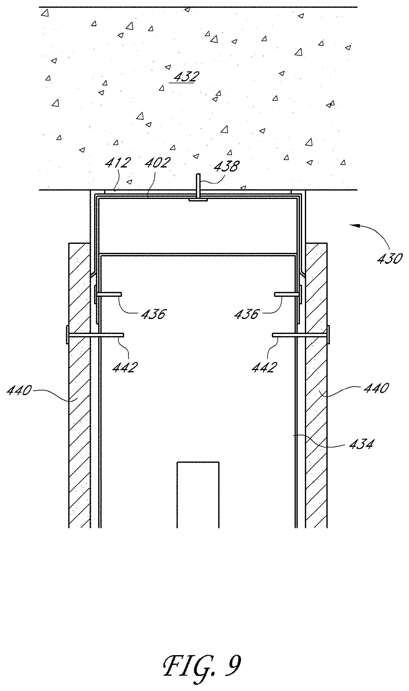 Patent US11773587 Figure 8 – Two-piece track system