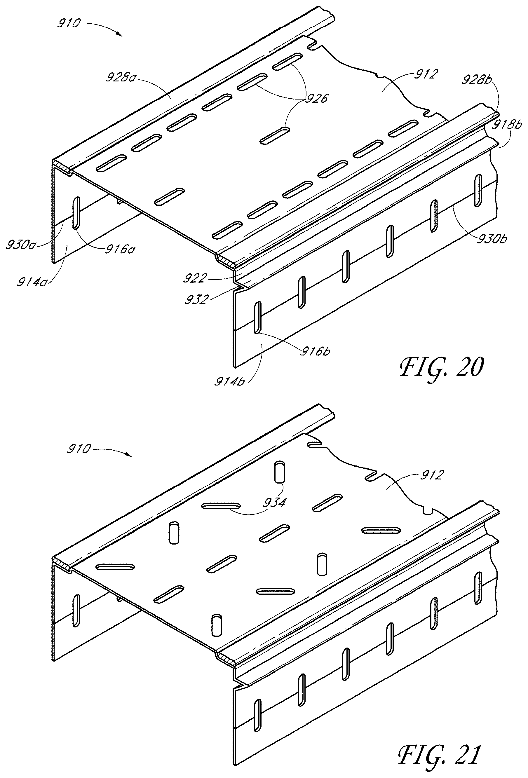 Patent US11773587 Figure 15 – Two-piece track system