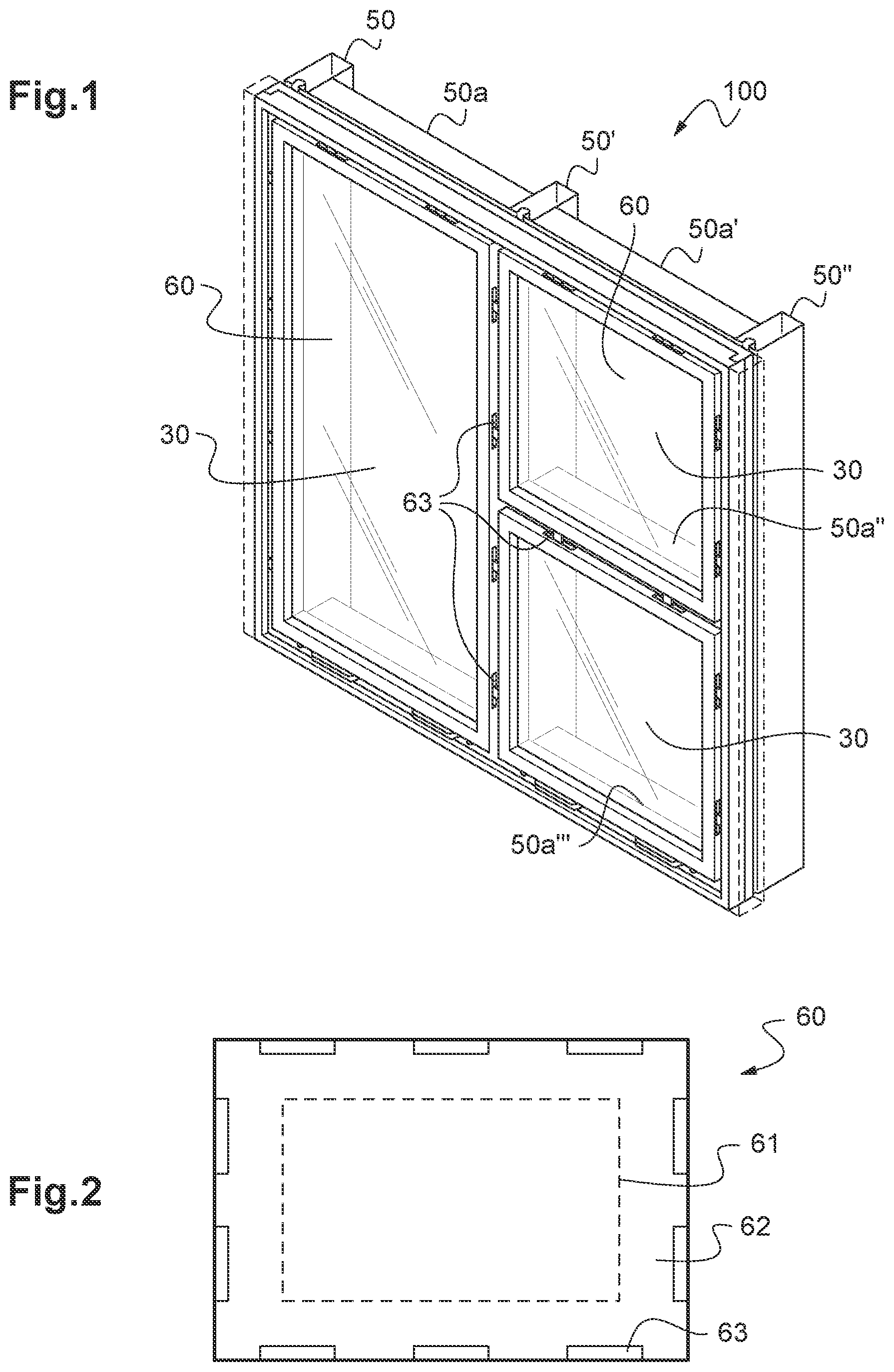 Patent US11773588 Figure 1 – Toggle insert for receiving a toggle assembly in a steel curtain wall structure