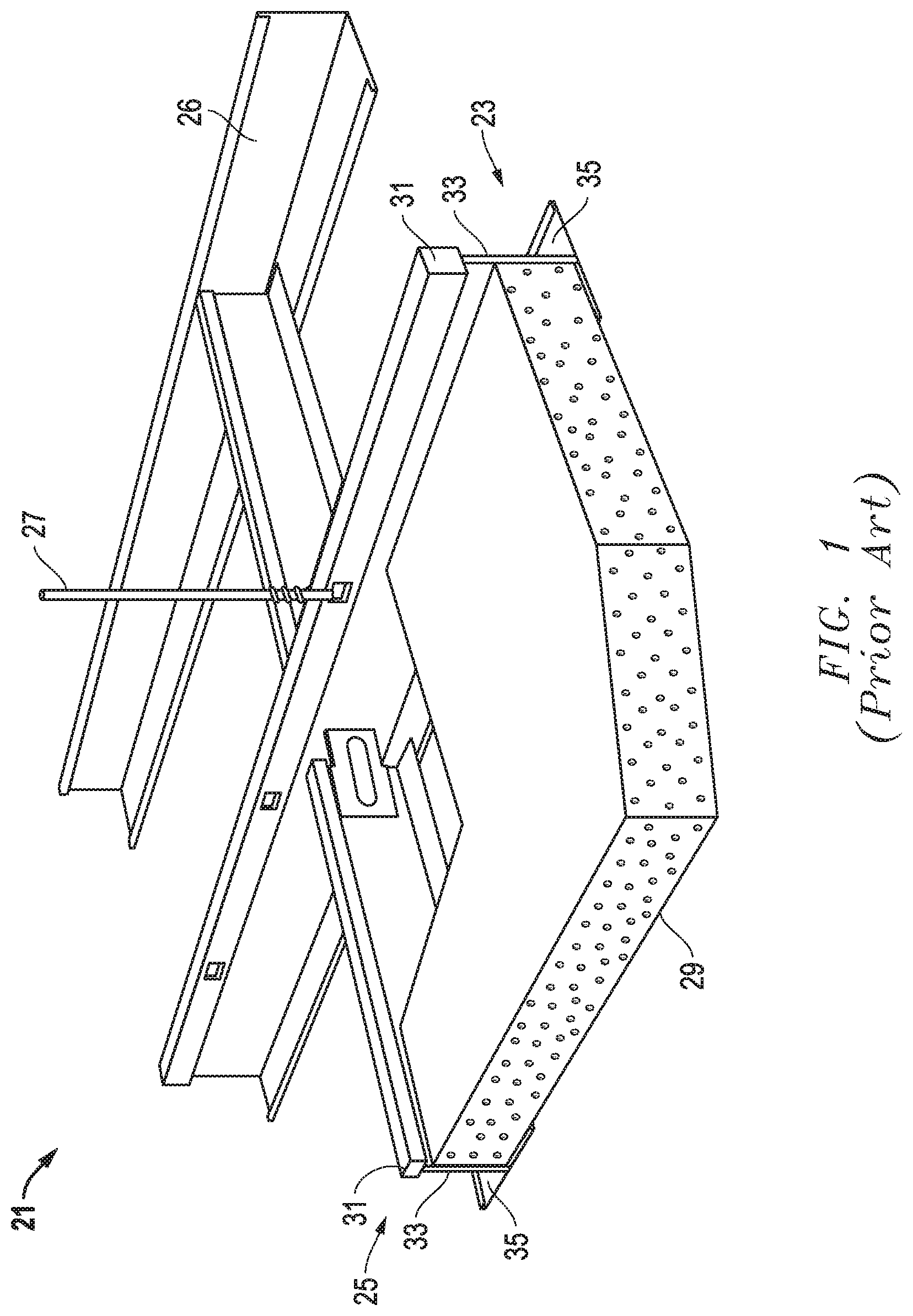 Patent US11773590 — System, method and apparatus for wall support of ceiling suspension grid — Figure 1