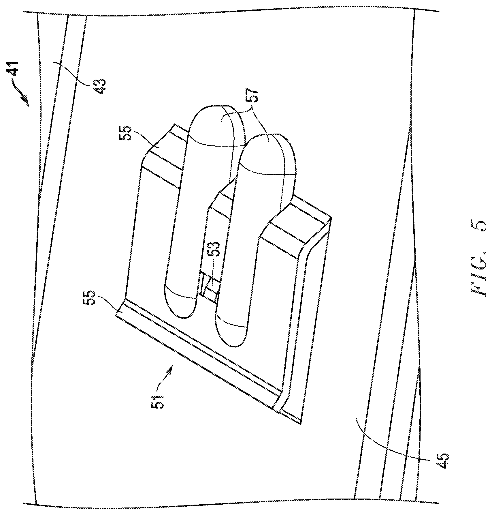 Patent US11773590 Figure 5 – System, method and apparatus for wall support of ceiling suspension grid