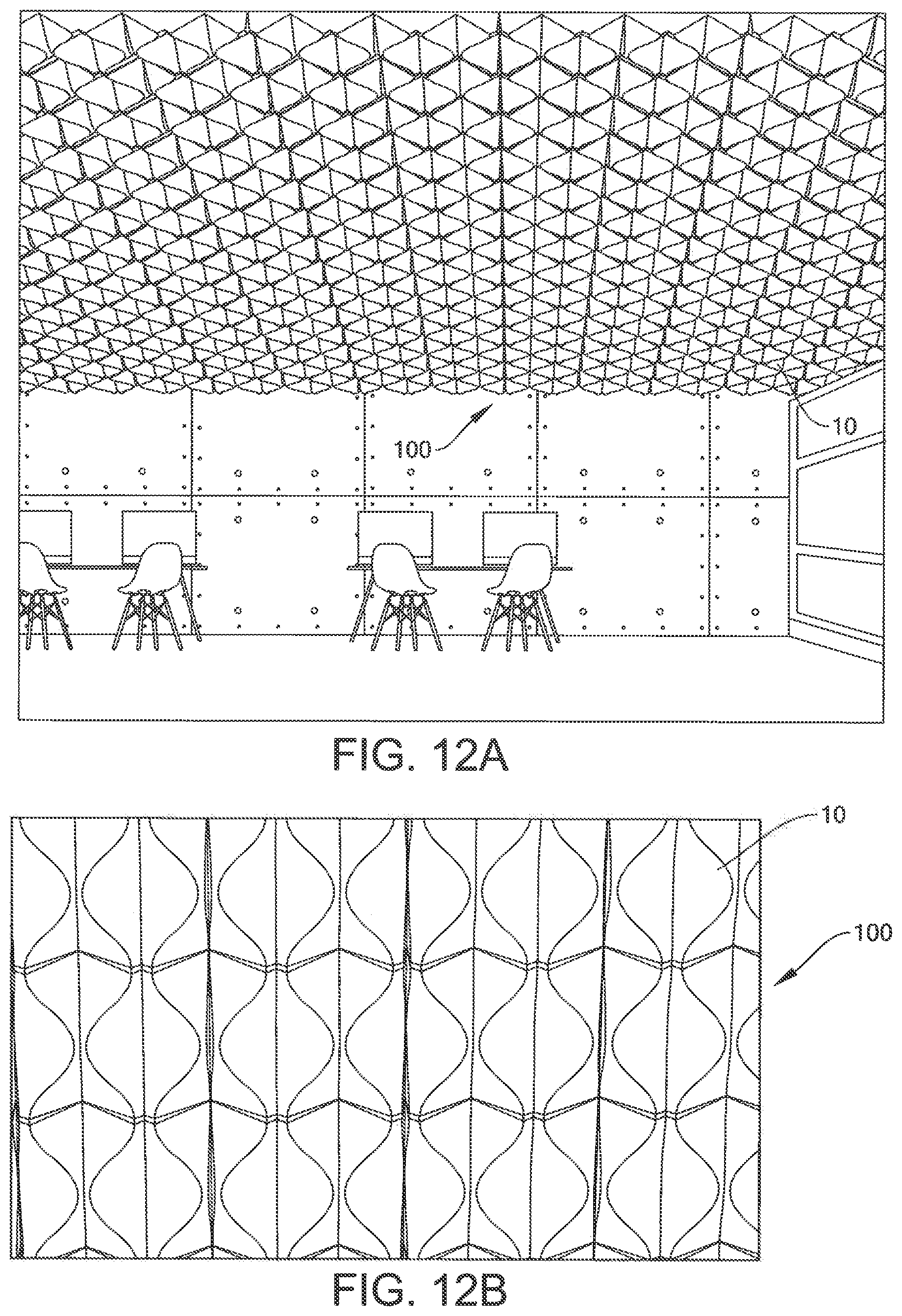 Patent US11773591 Figure 10 – Apparatus and system for dynamic acoustic ceiling system and methods thereof
