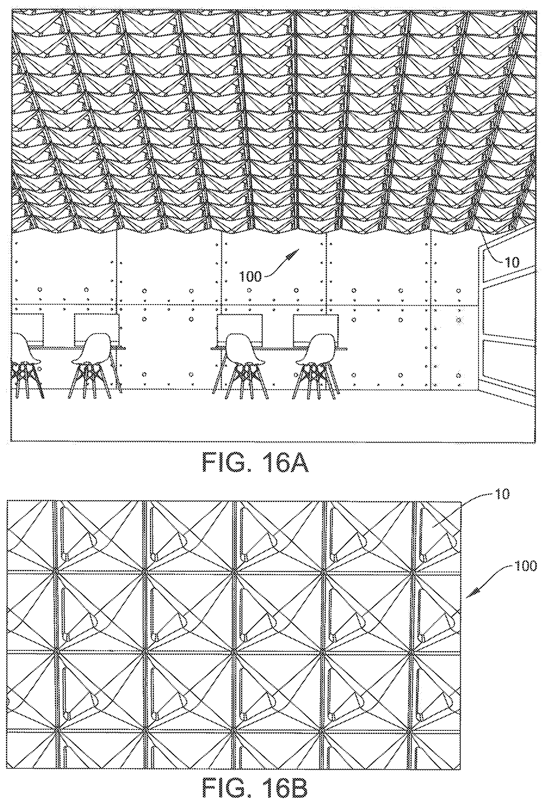 Patent US11773591 Figure 14 – Apparatus and system for dynamic acoustic ceiling system and methods thereof
