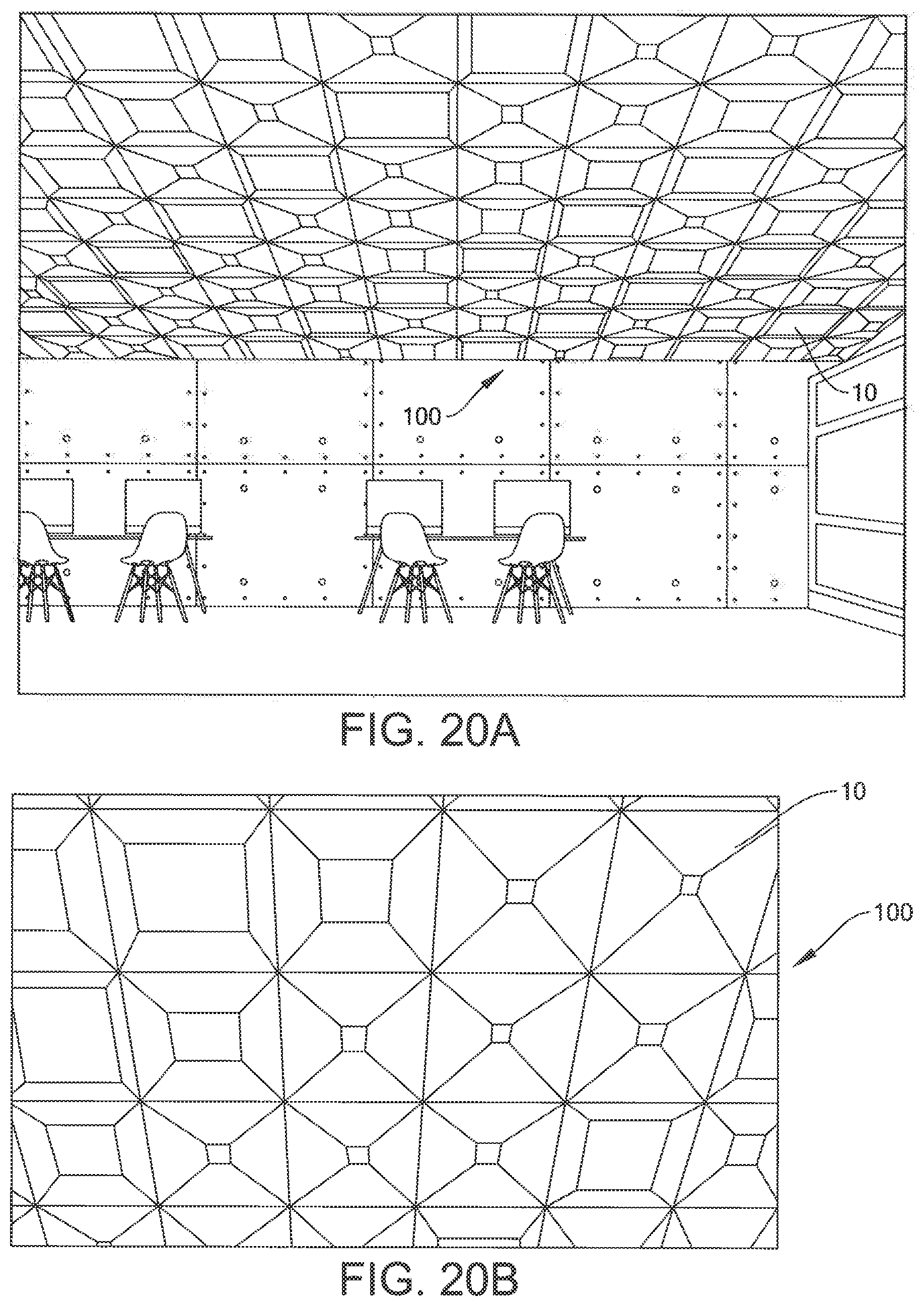 Patent US11773591 Figure 19 – Apparatus and system for dynamic acoustic ceiling system and methods thereof