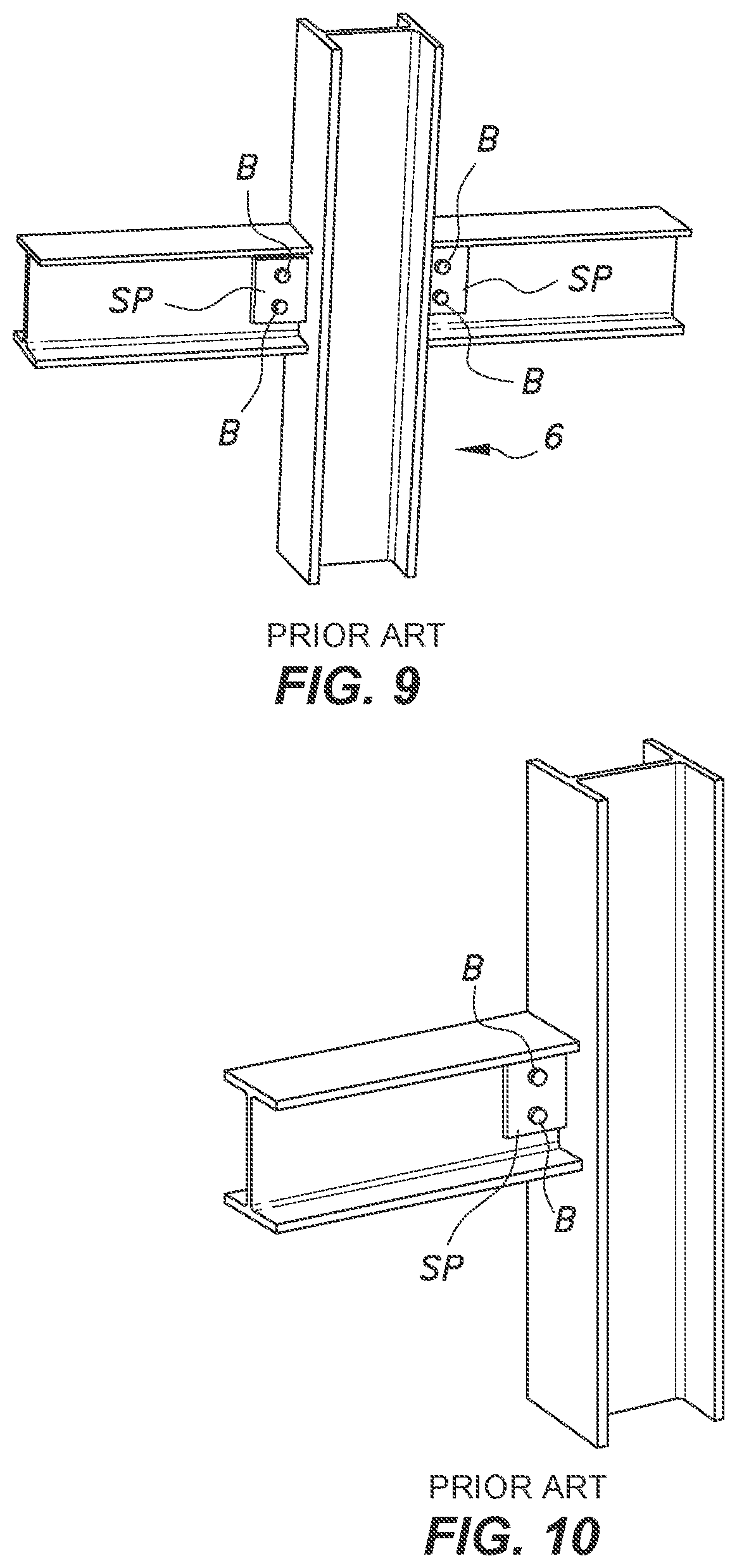 Patent US11773593 Figure 6 – Shear beam-column connection