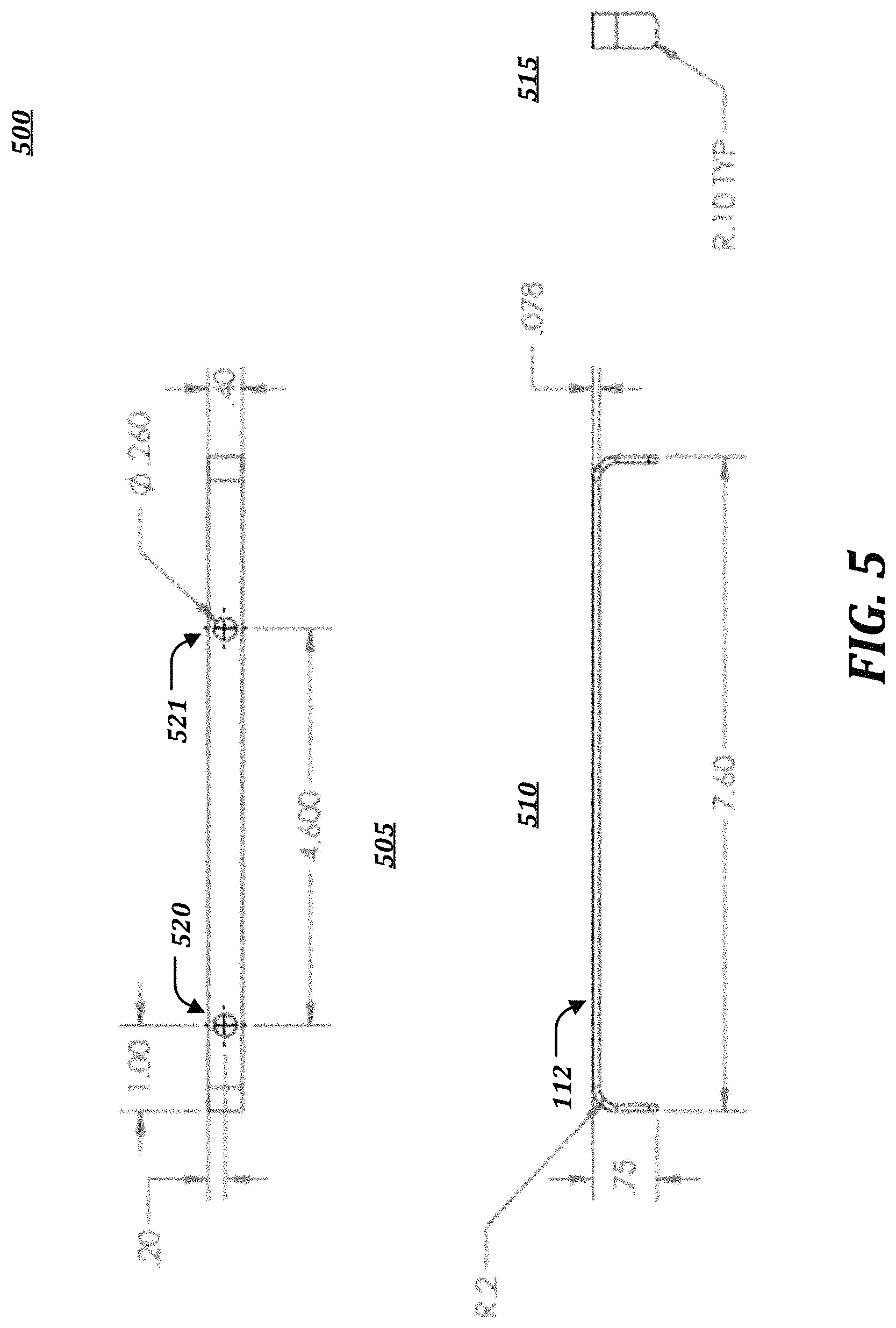 Patent US11773596 Figure 5 – Roof bracket and system and methods for using same