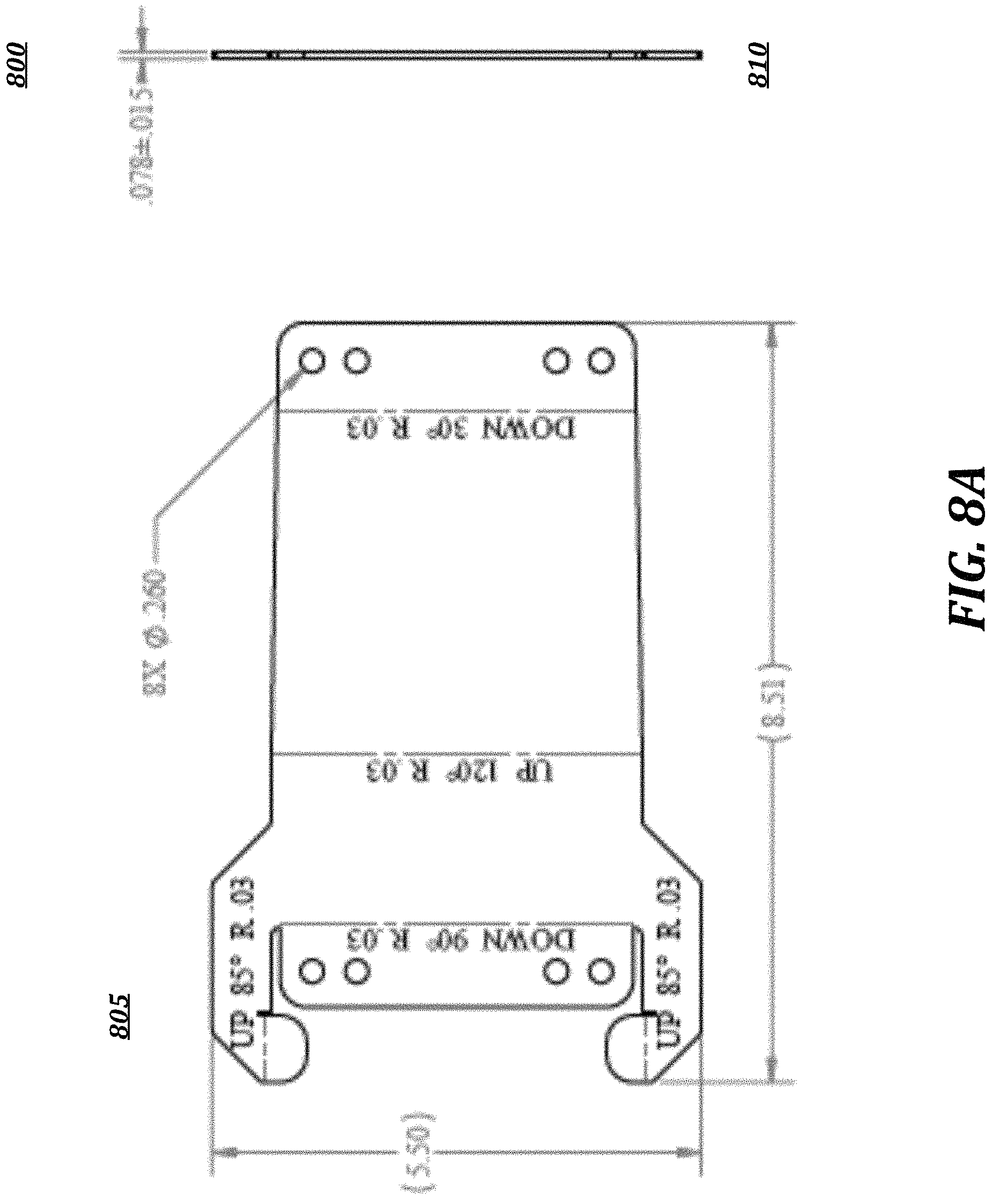 Patent US11773596 Figure 8 – Roof bracket and system and methods for using same