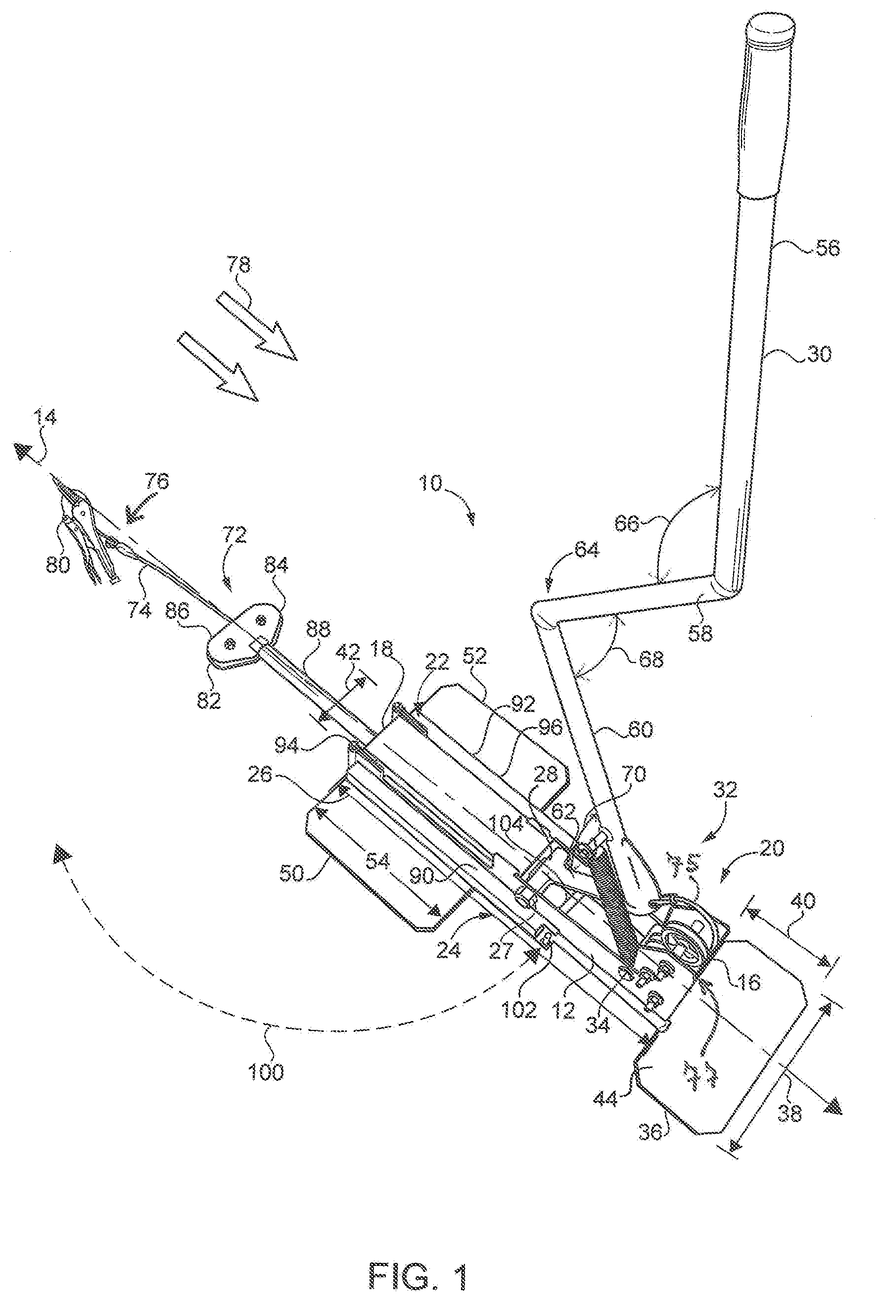 Patent US11773598 — Membrane pulling device — Figure 1