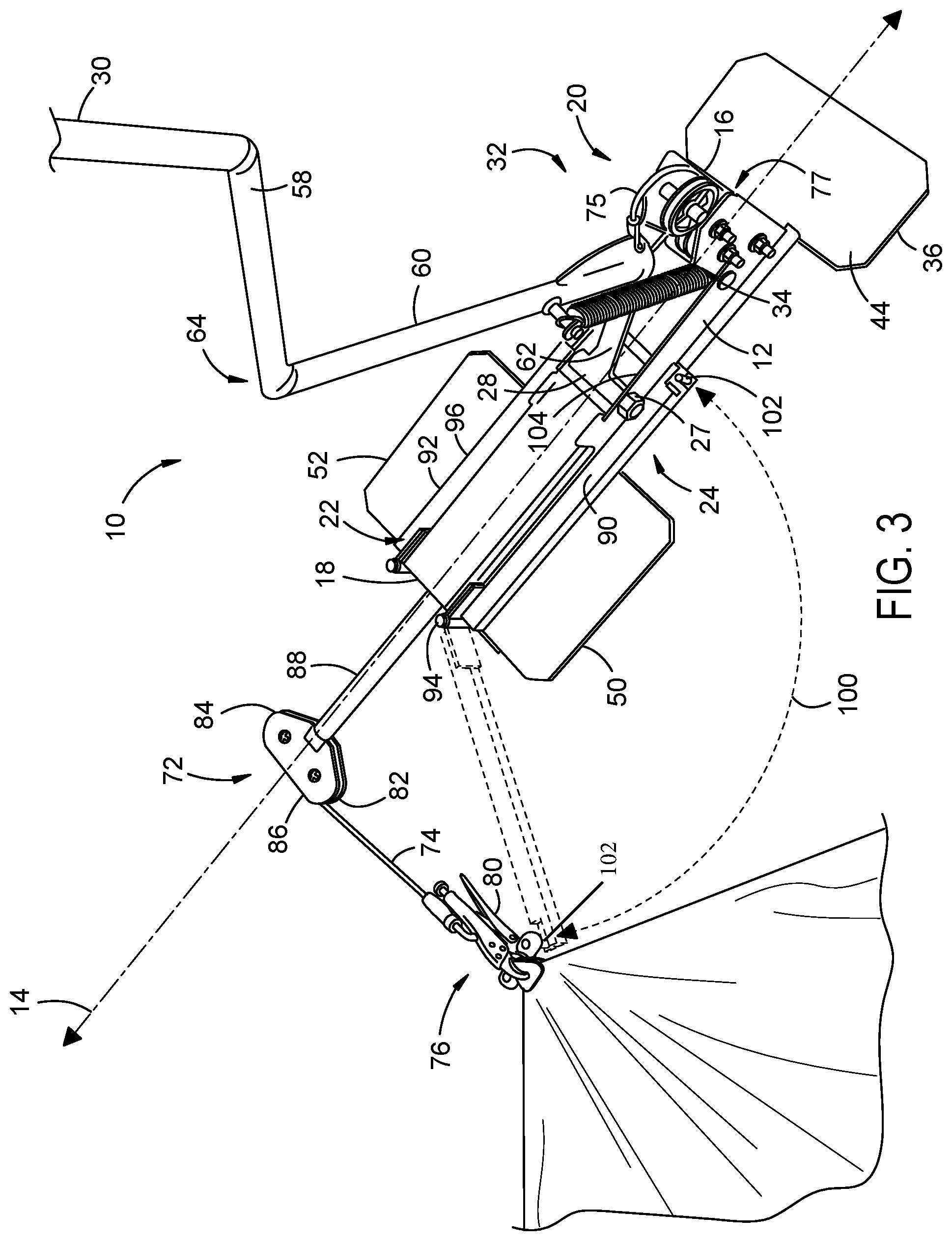 Patent US11773598 Figure 3 – Membrane pulling device