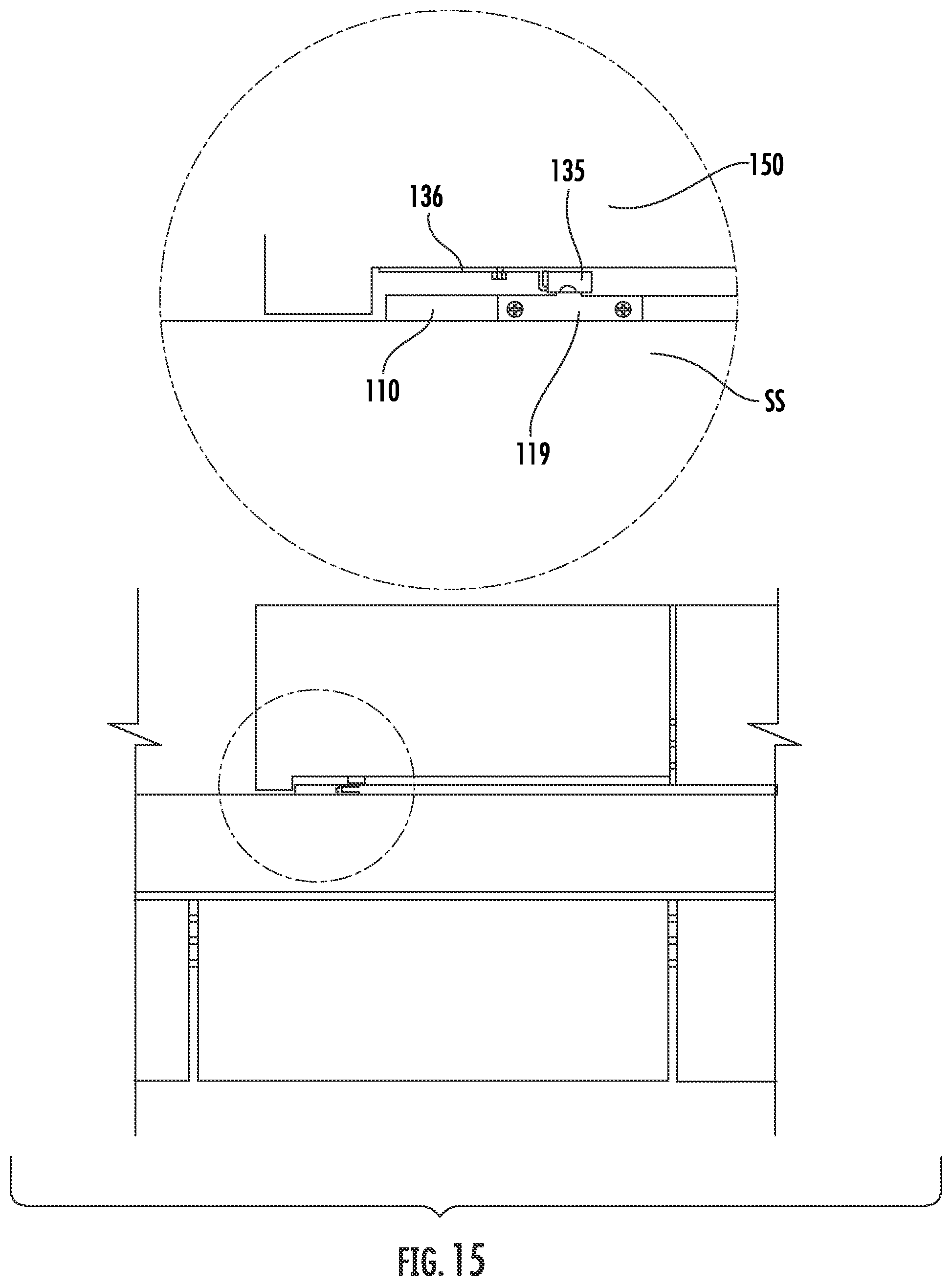 Patent US11773599 Figure 16 – Systems, devices, and methods for mounting a lightweight architectural masonry product to a building