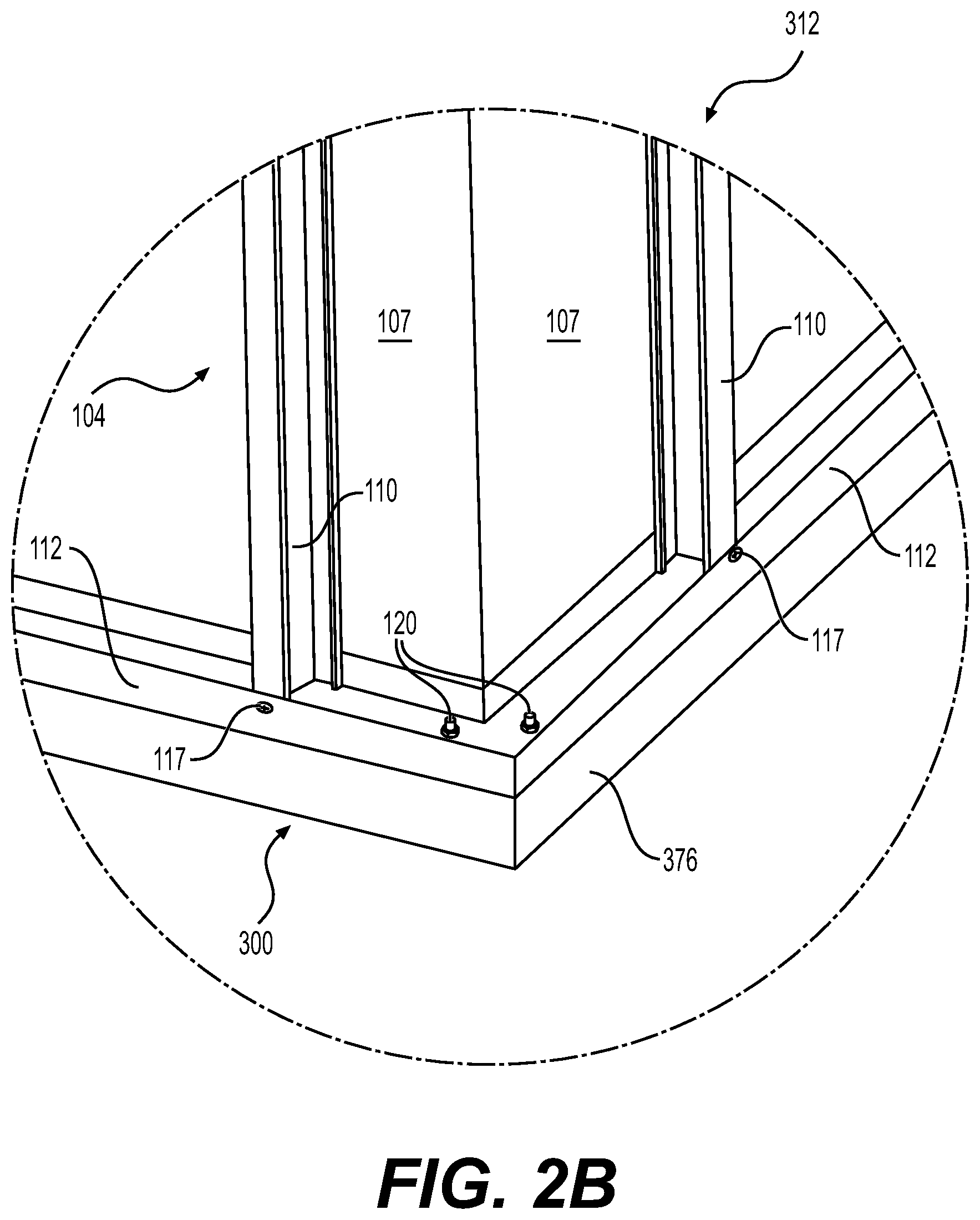 Patent US11773603 Figure 3 – Reinforced floors for modular bathrooms