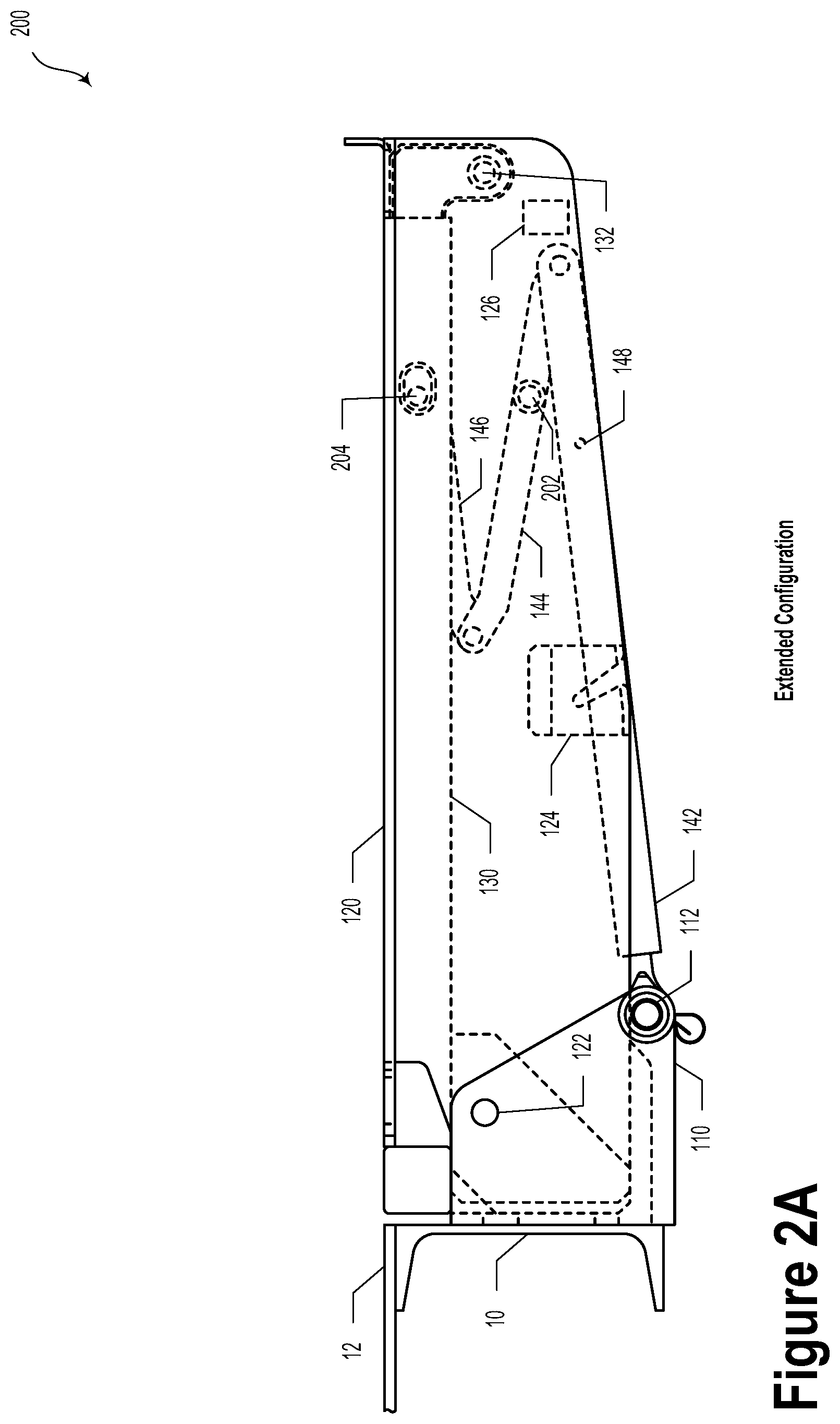 Patent US11773606 Figure 2 – Flip door-to-guardrail