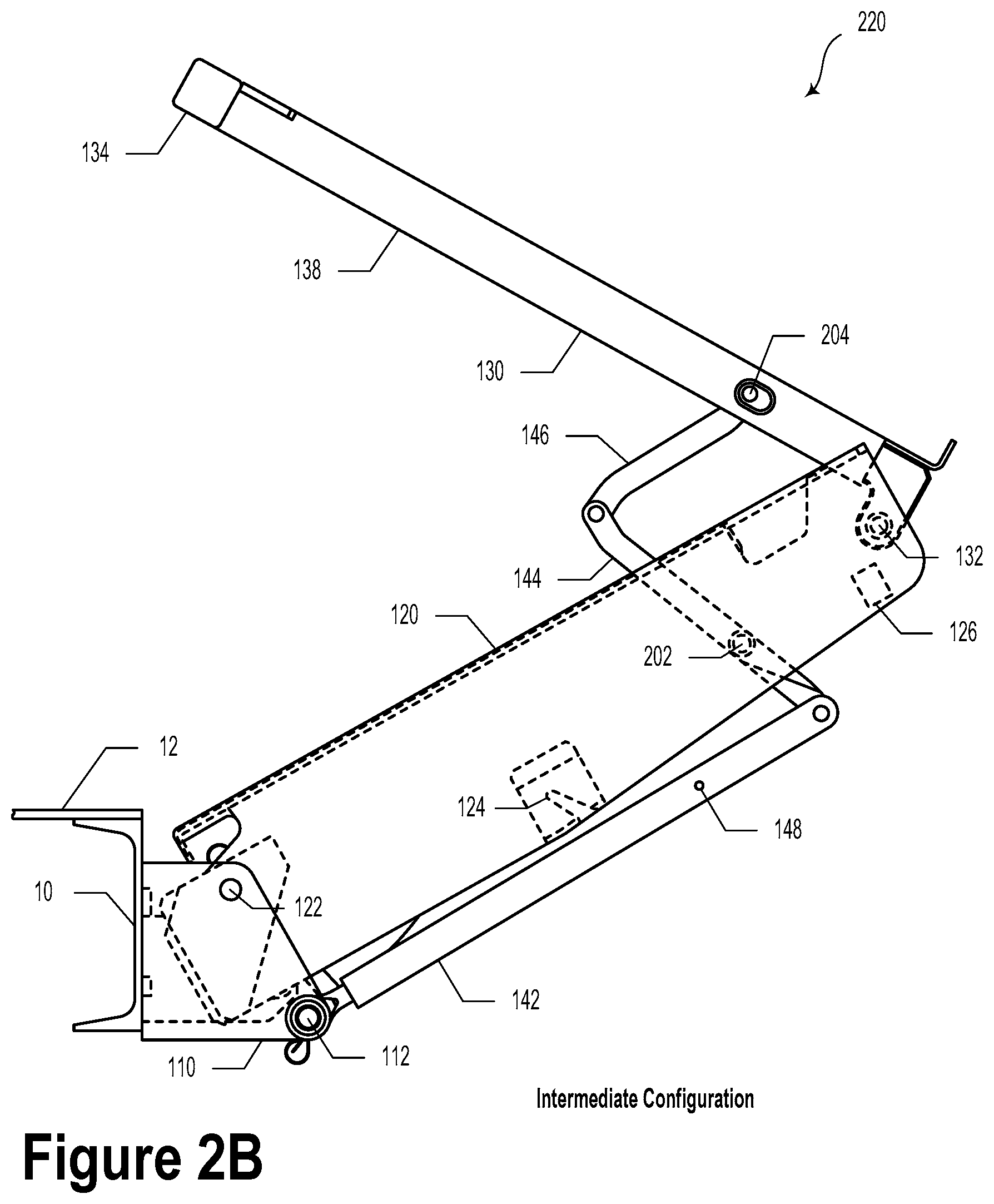 Patent US11773606 Figure 3 – Flip door-to-guardrail