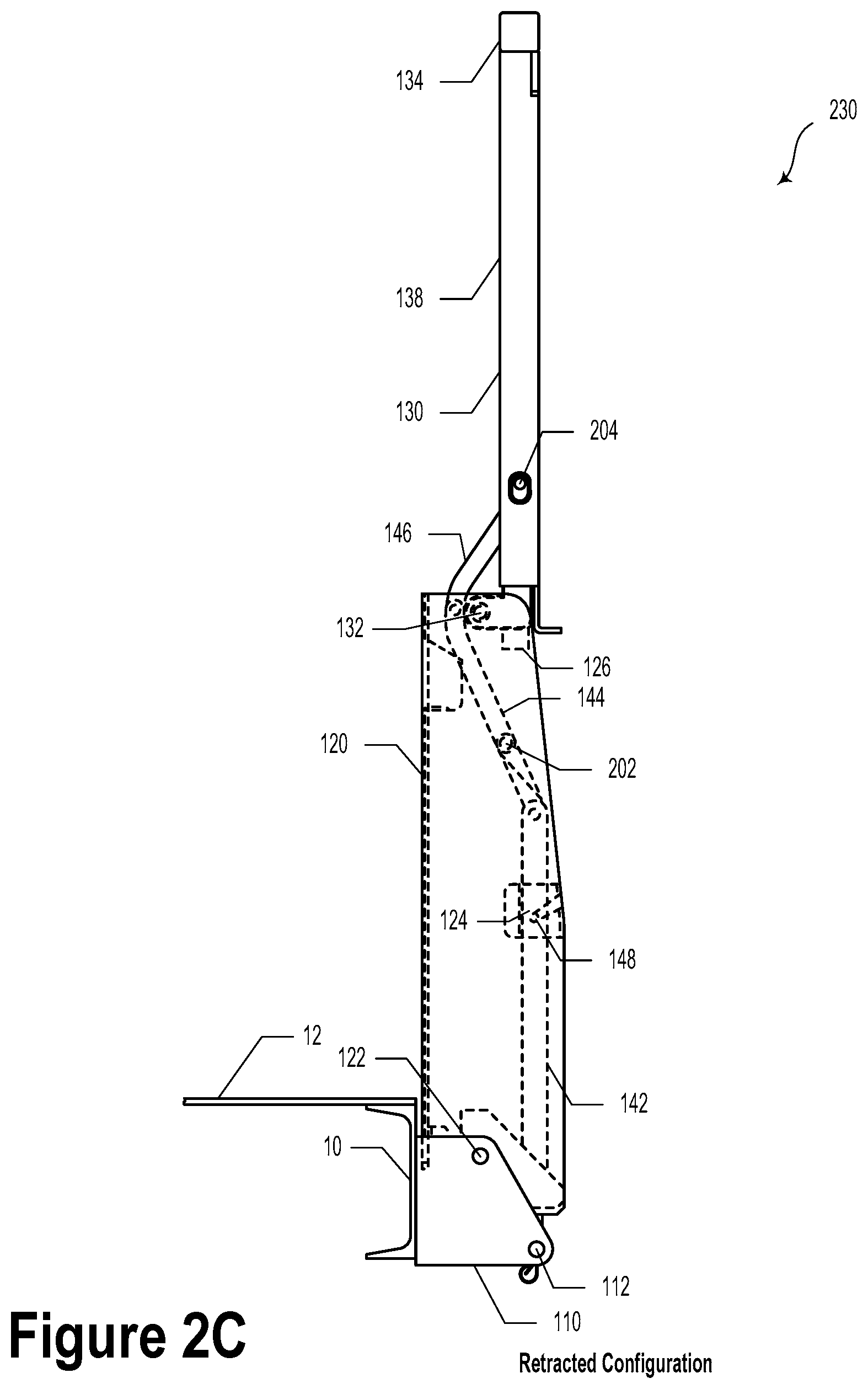 Patent US11773606 Figure 4 – Flip door-to-guardrail