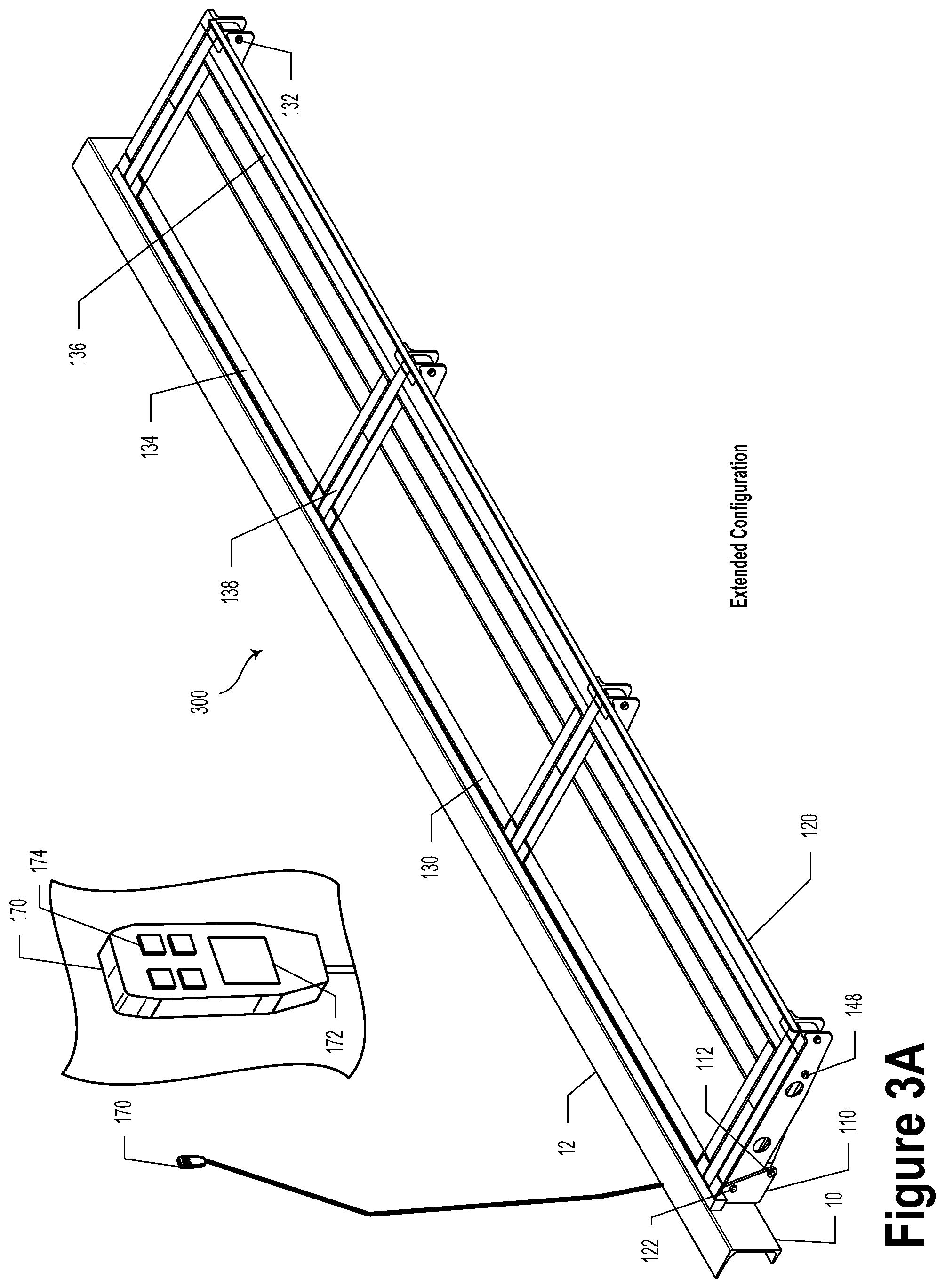 Patent US11773606 Figure 5 – Flip door-to-guardrail